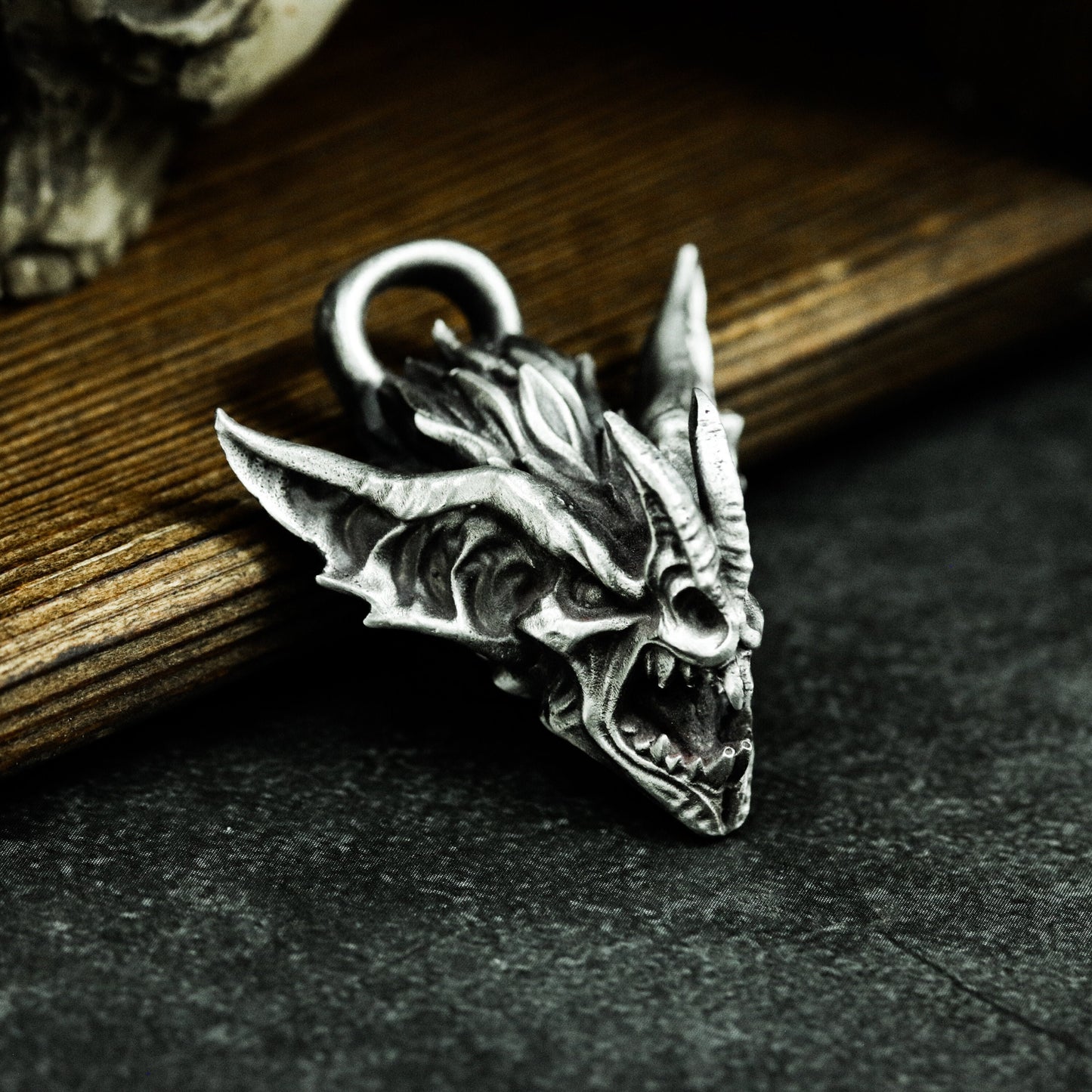 Snarling Beast Pendant ¨C 925 Silver Handmade