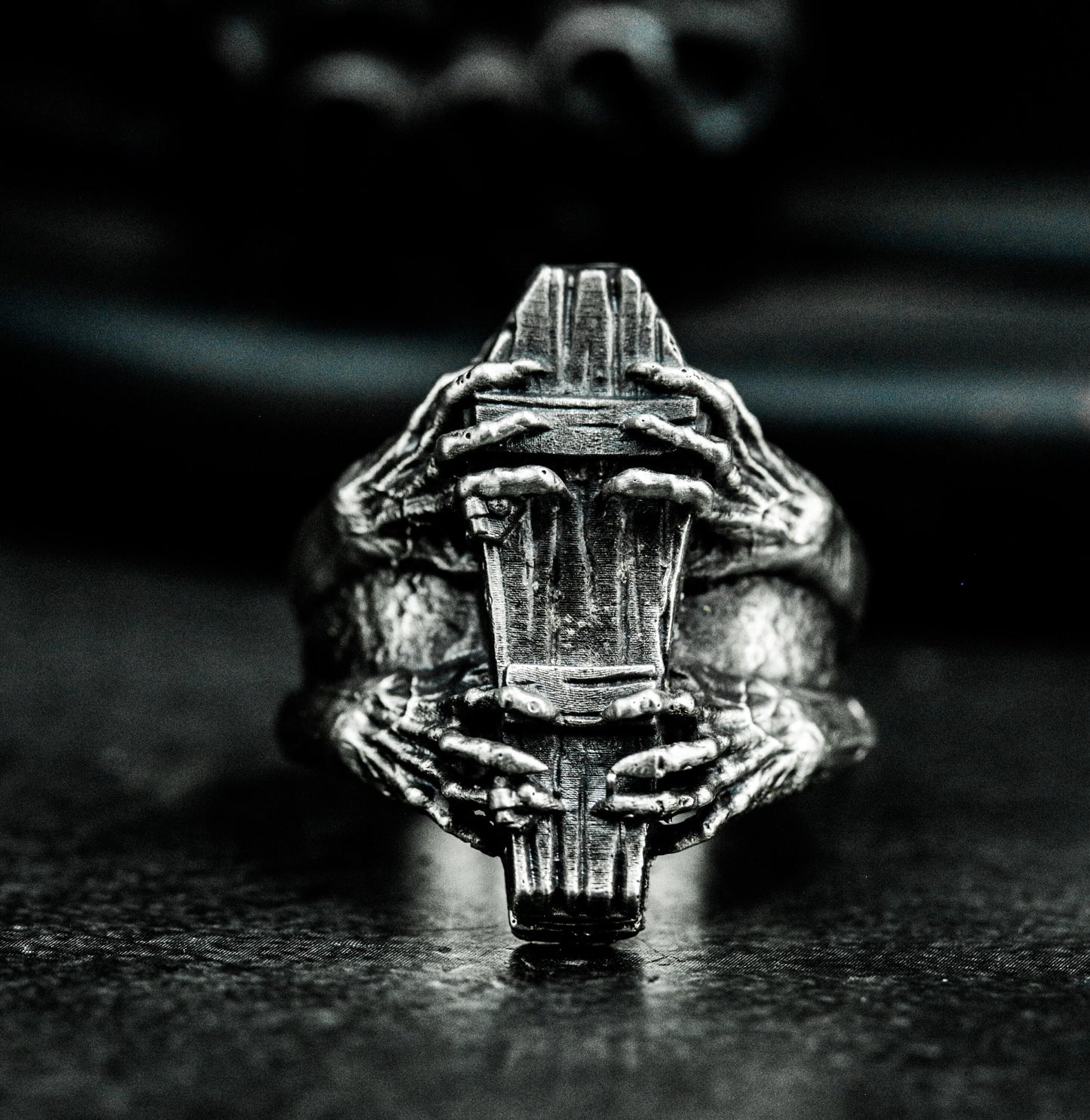 Mummy Pharaoh Ring ¨C 925 Sterling Silver Handmade