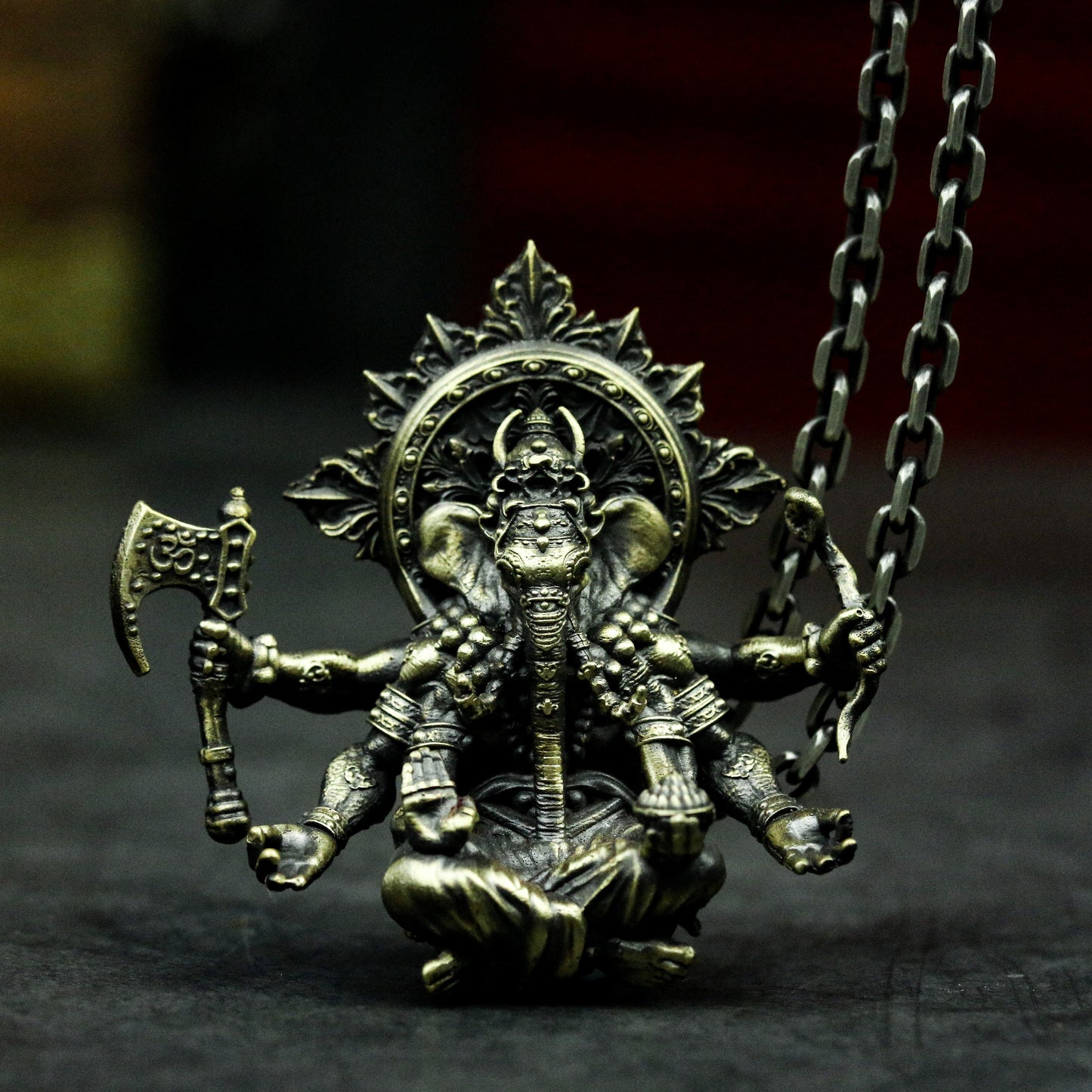Multi-Armed Deity Pendant ¨C 925 Silver Handmade