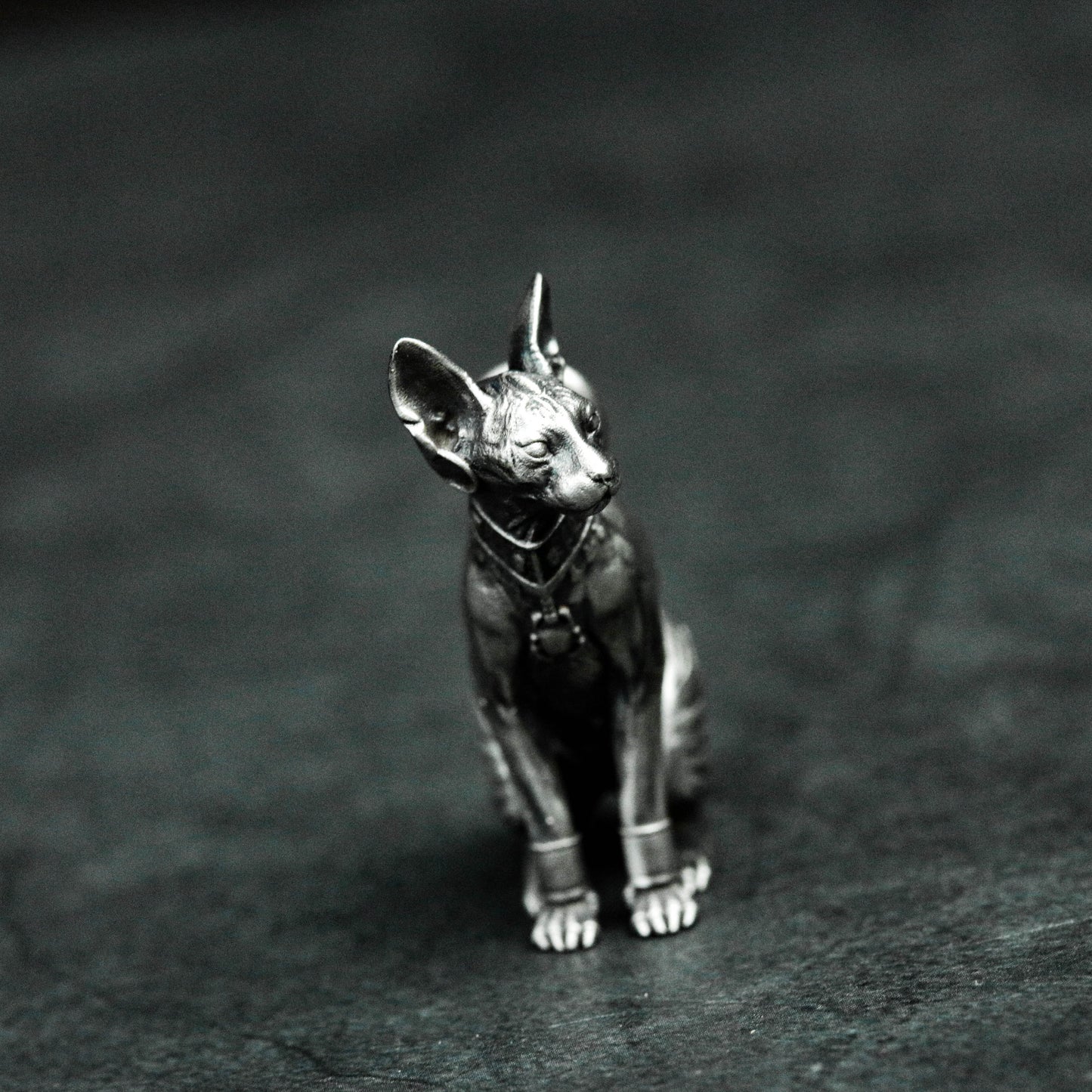 Sphynx Cat Pendant ¨C Handmade 925 Silver Egyptian Guardian Necklace