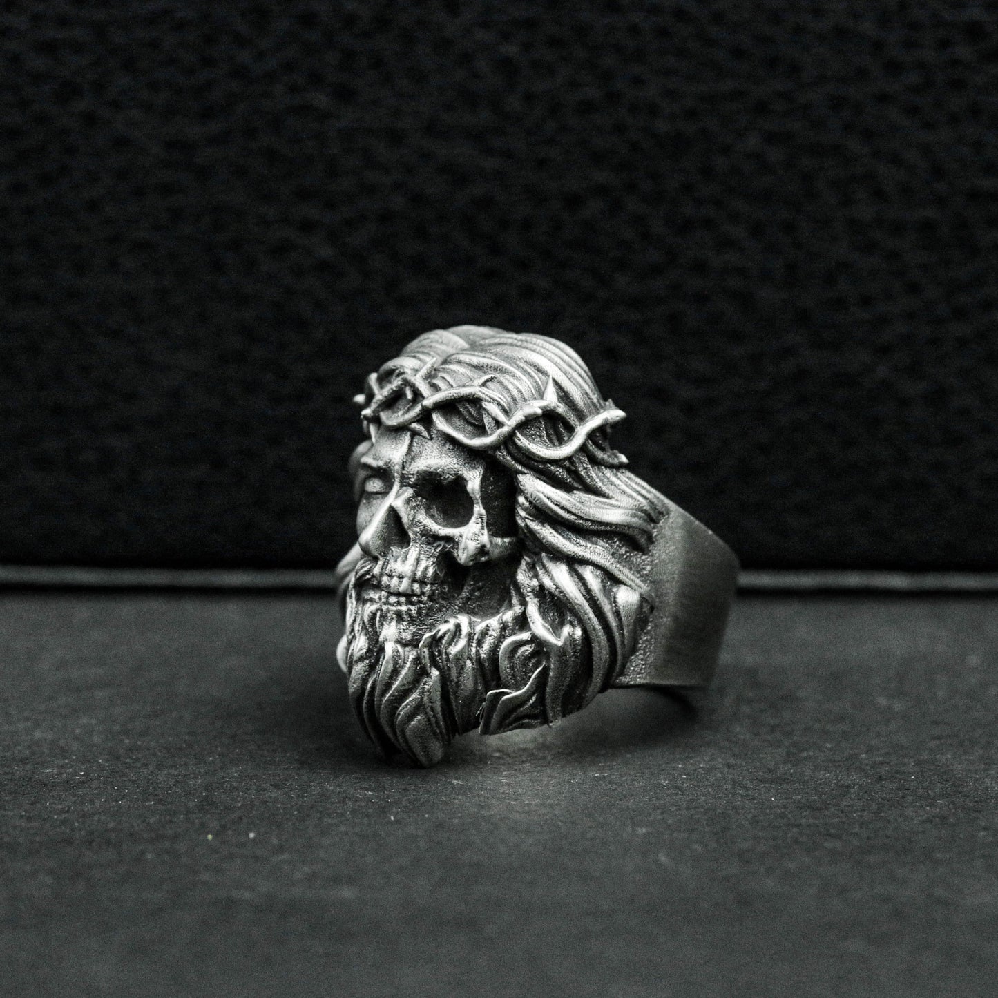 Jesus Crown of Thorns Ring ¨C 925 Silver Handmade