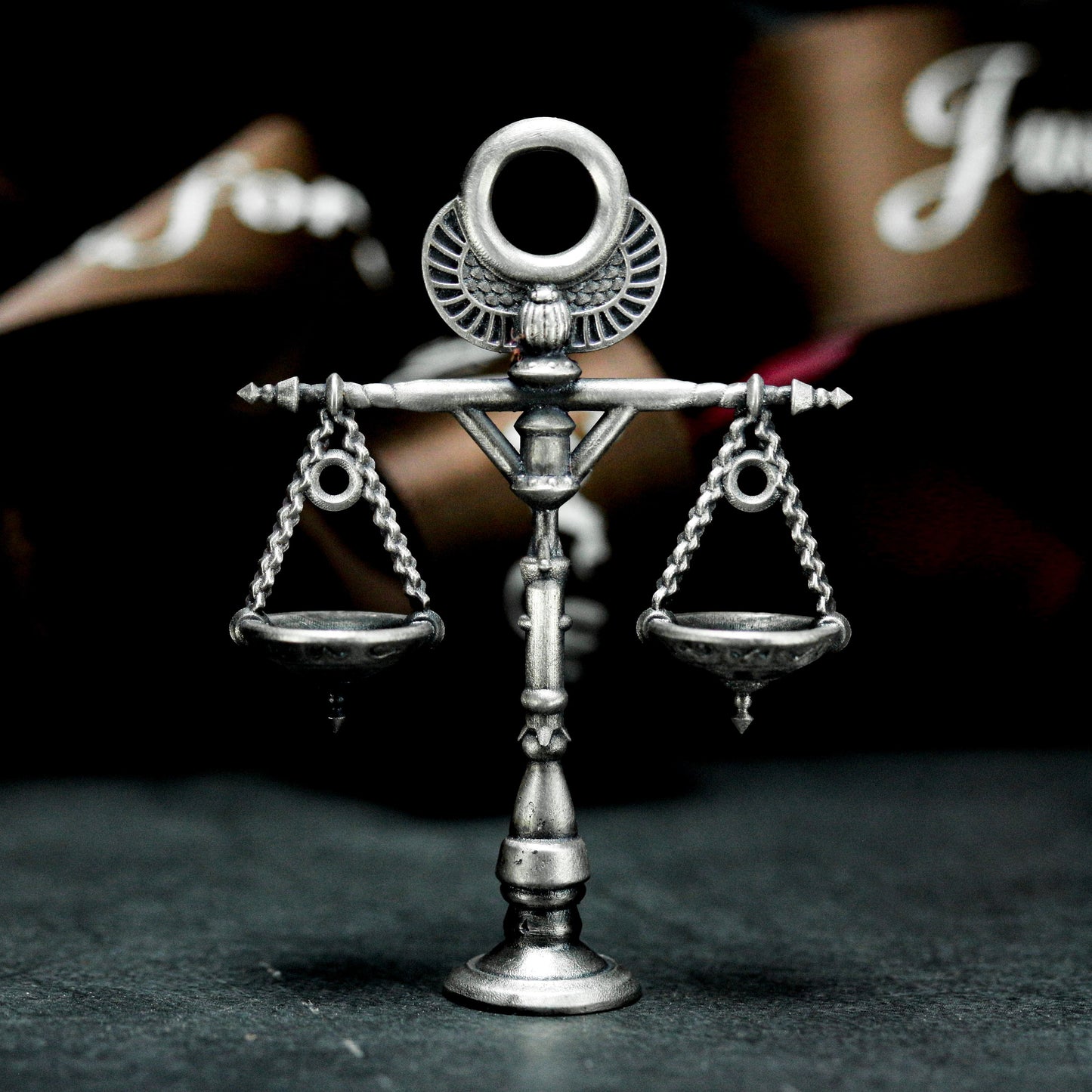 Anubis Balance Pendant - 925 Silver Handmade