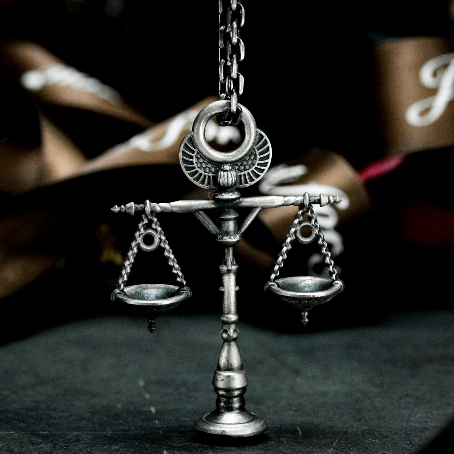 Anubis Balance Pendant - 925 Silver Handmade