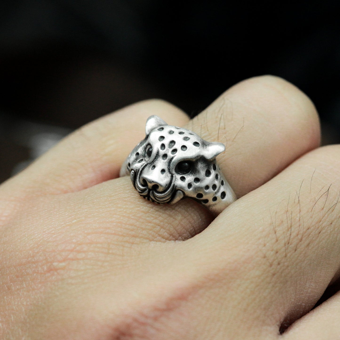 Minimalist Leopard Ring - 925 Sterling Silver Handmade