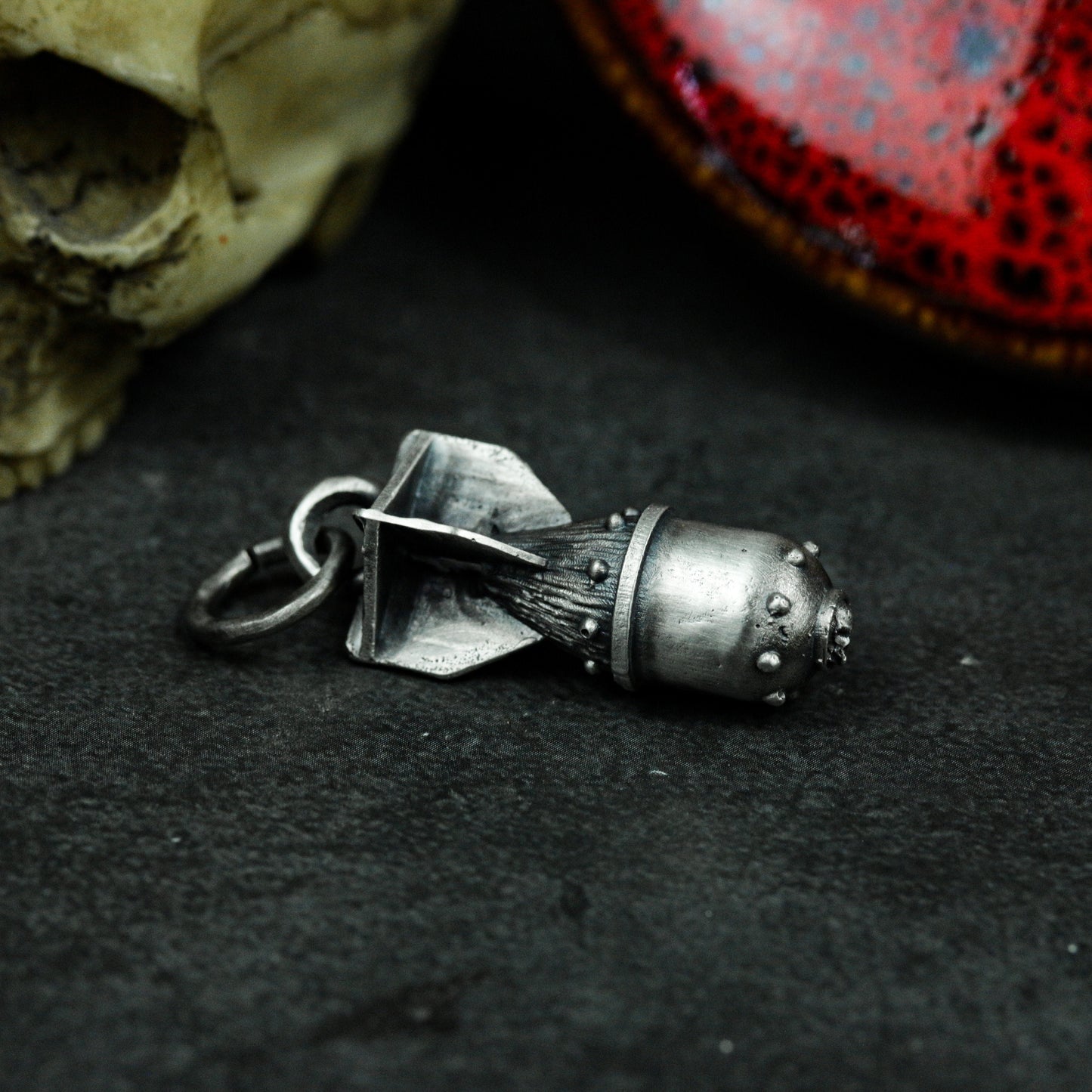 War and Missiles Pendant - 925 Silver Handmade