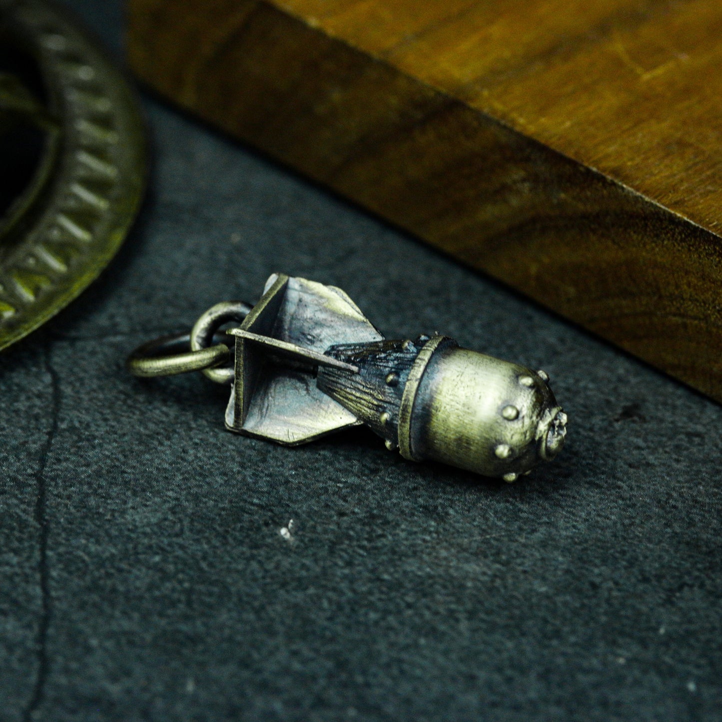 War and Missiles Pendant - 925 Silver Handmade