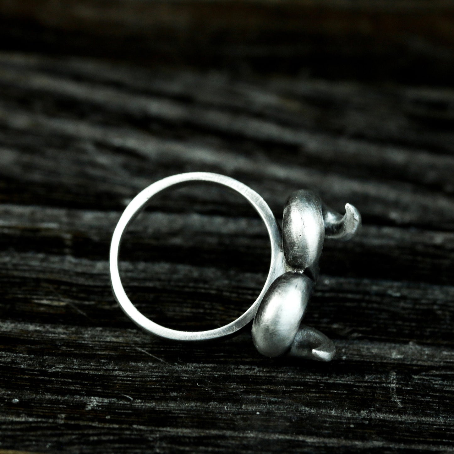 Ram Horn Power Ring - 925 Silver Handmade