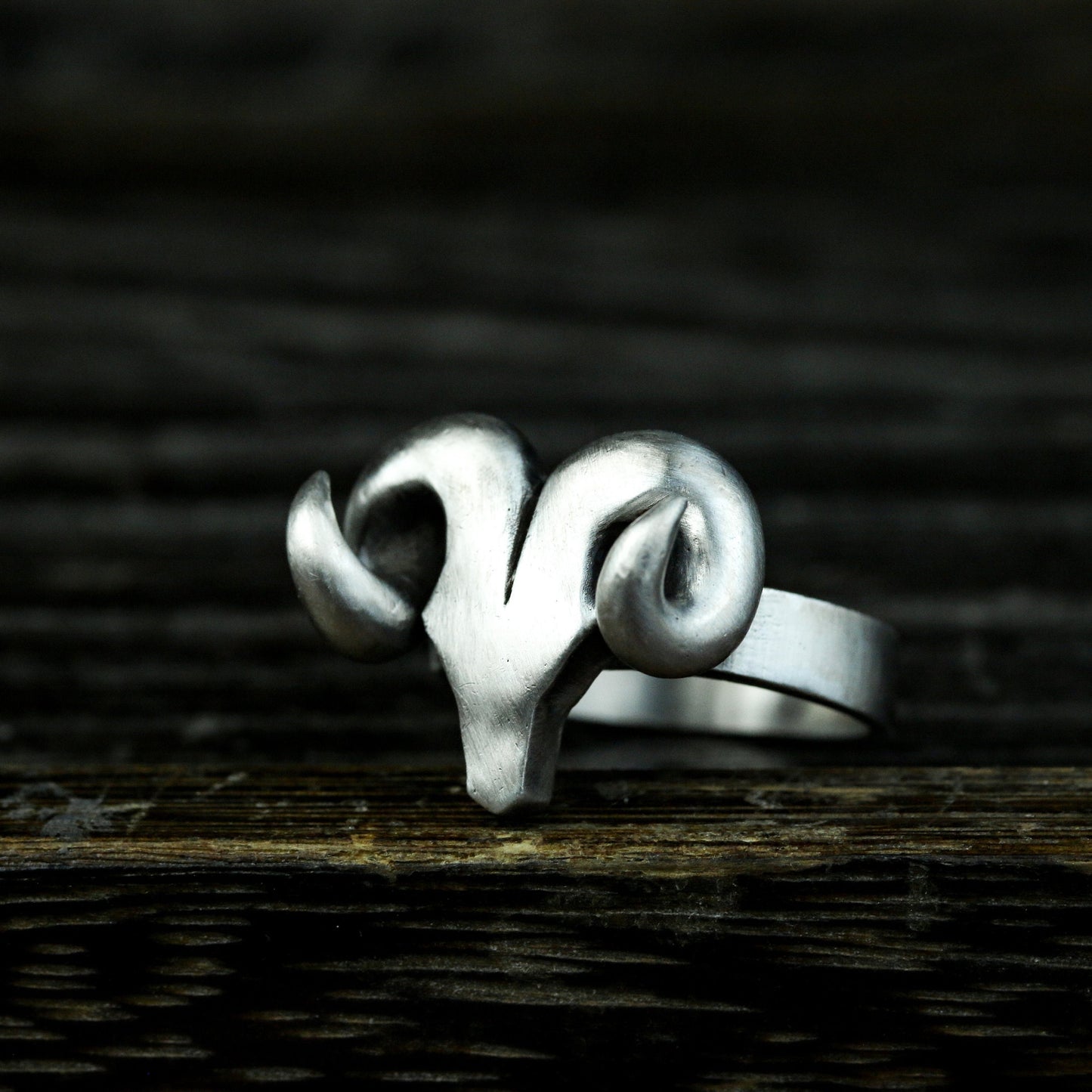 Ram Horn Power Ring - 925 Silver Handmade
