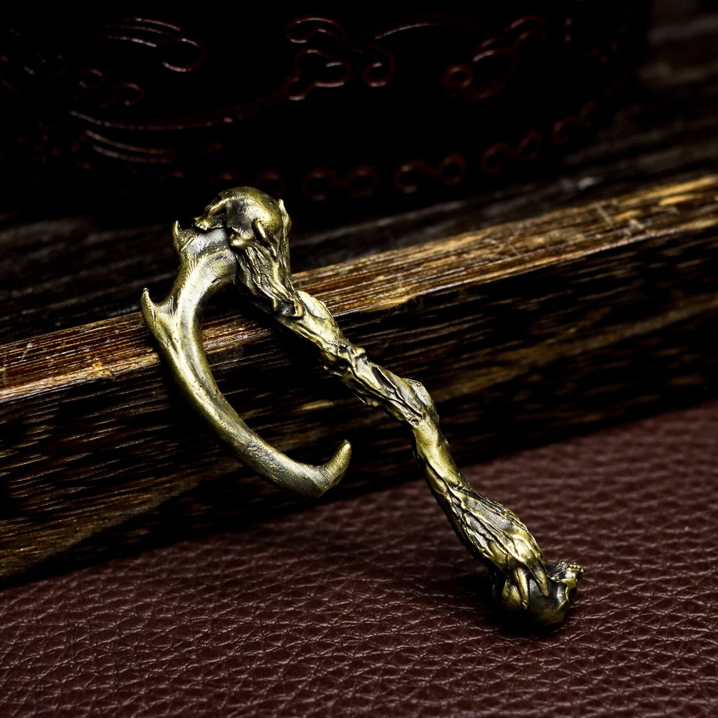 Bone Hook Pendant ¨C Handmade 925 Silver Skeletal Claw Necklace