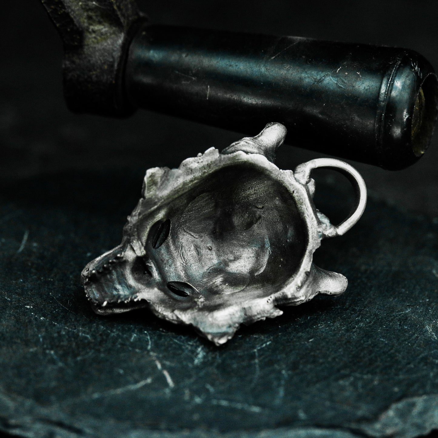 Wolf King Mask Pendant - 925 Silver Handmade