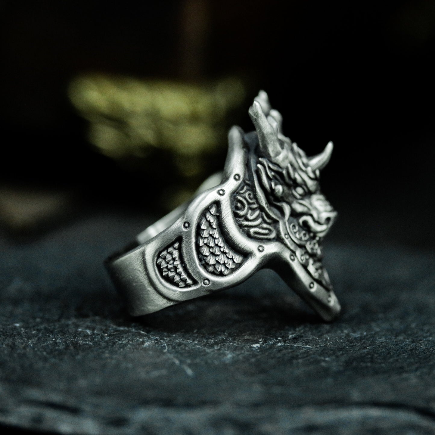 Dragon Crest Ring ¨C 925 Sterling Silver Handmade
