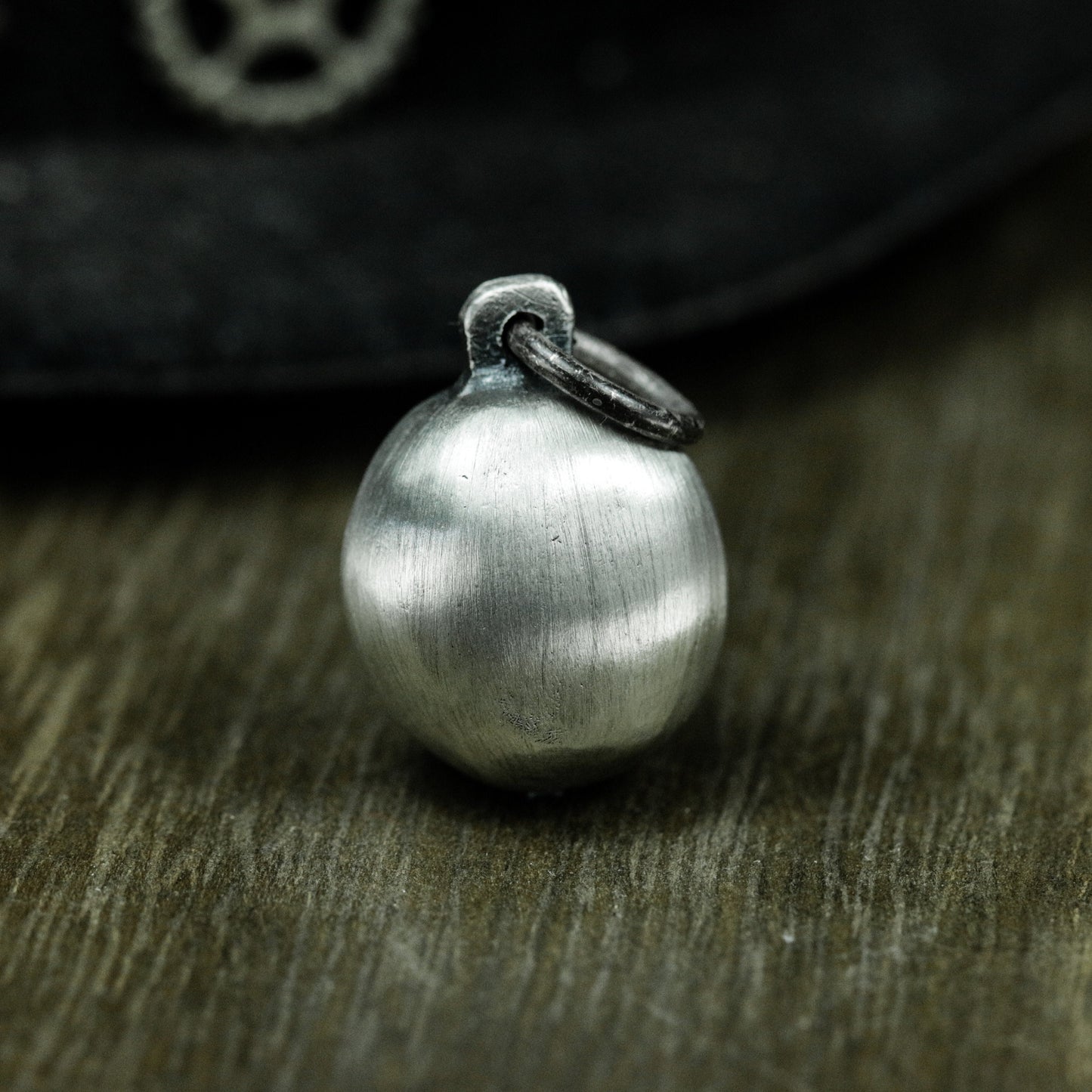 Daruma Pendant with Lucky Face ¨C 925 Sterling Silver Handmade