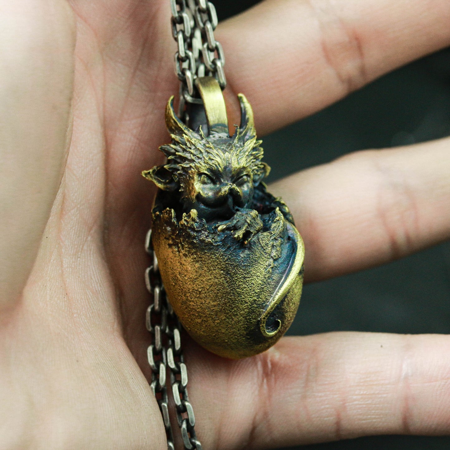 Dragon Egg Pendant ¨C 925 Sterling Silver Handmade