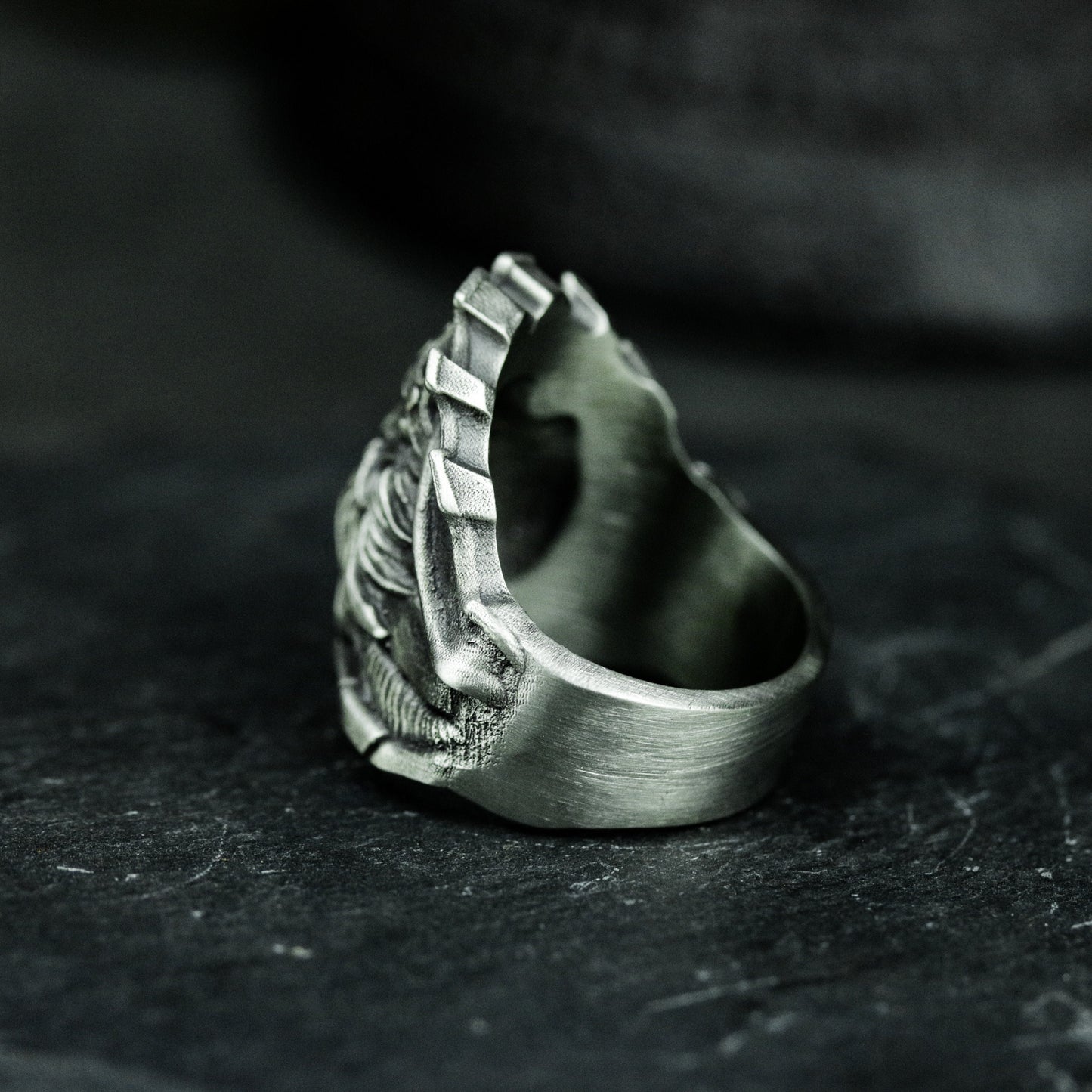 Poseidon Old Man Ring - 925 Silver Handmade
