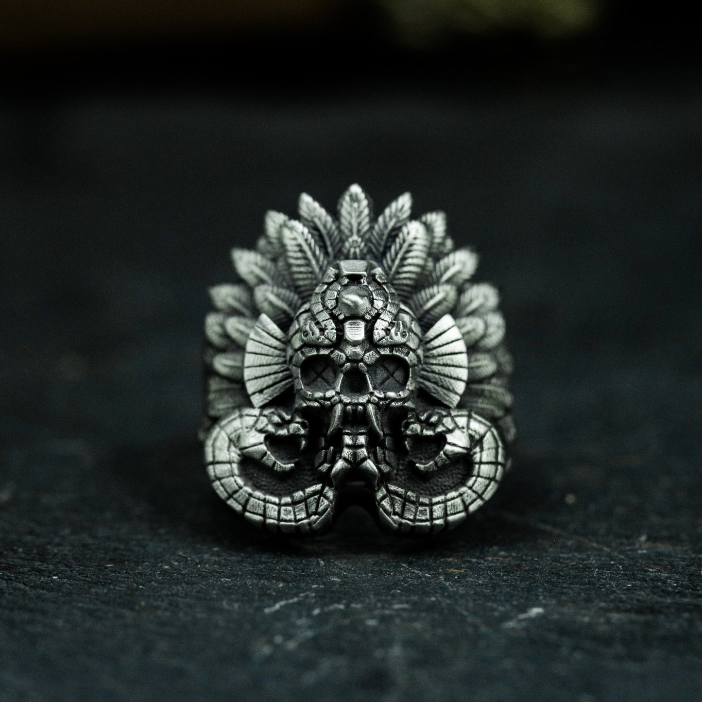 Snake Spirit Ring ¨C Handmade 925 Silver Rain God Totem Band