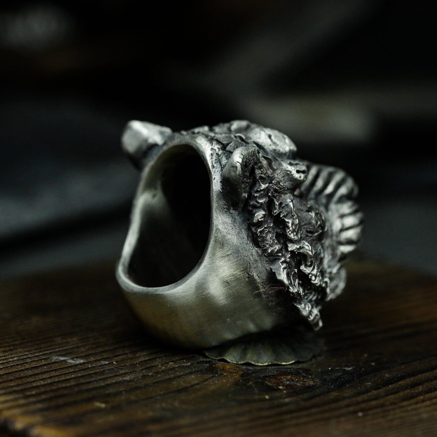 Big Tiger Head Ring - 925 Silver Handmade