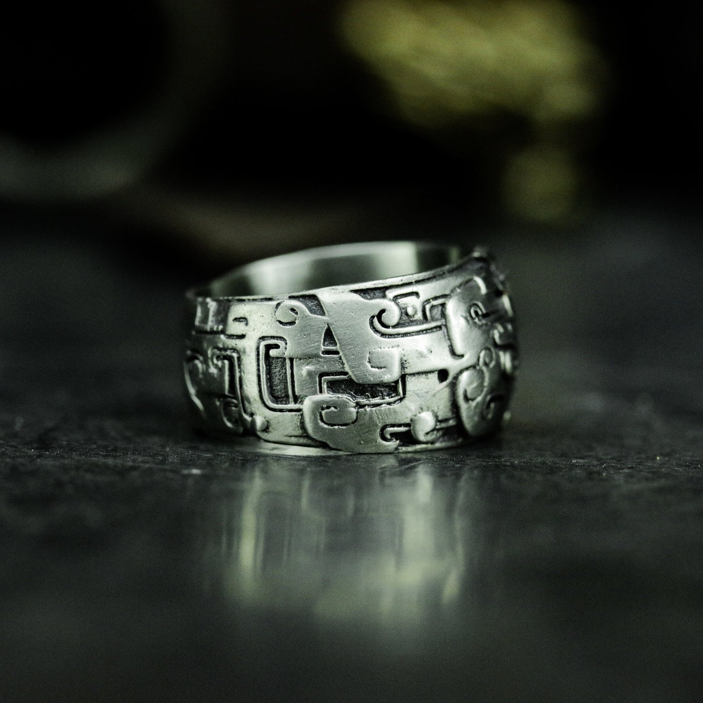 Guardian Beast Ring - 925 Silver Handmade Chinese Totem