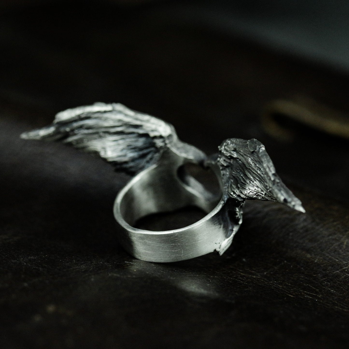 Heart With Wings Ring - 925 Silver Handmade