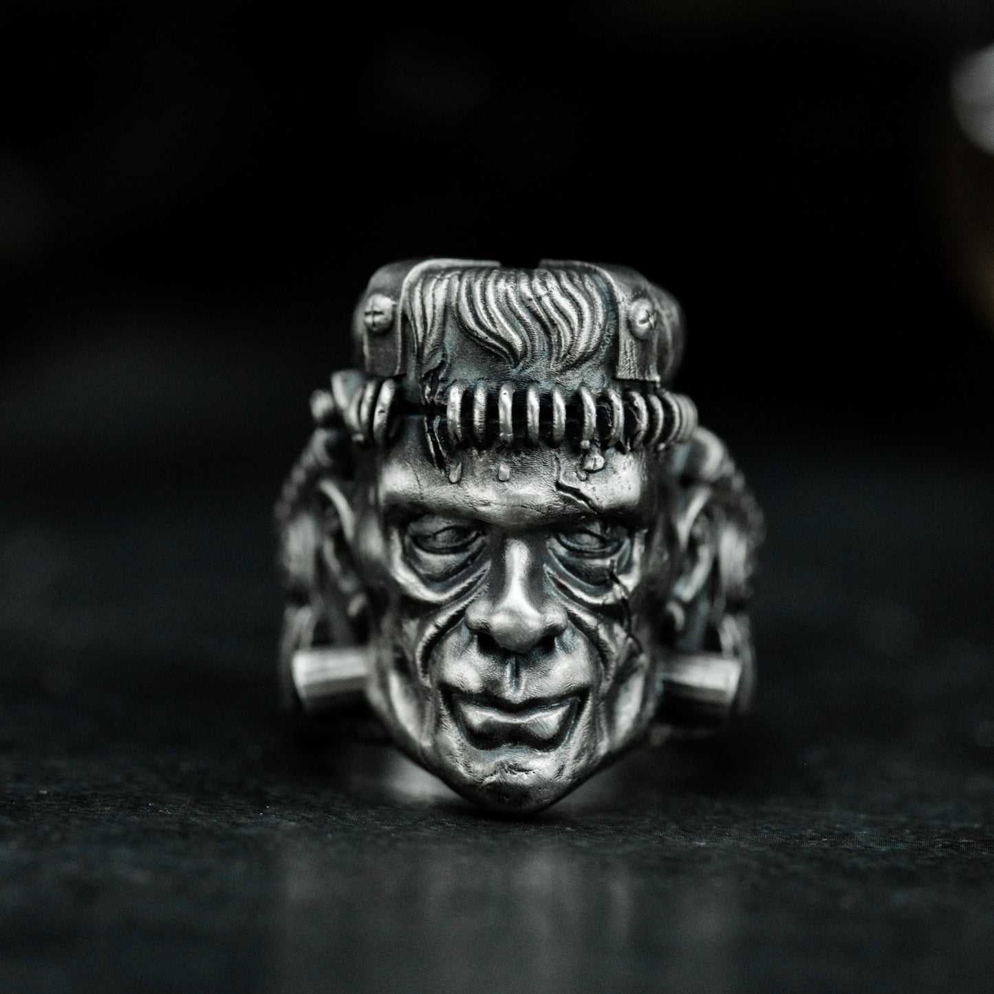 Frankenstein Ring ¨C 925 Silver Handmade