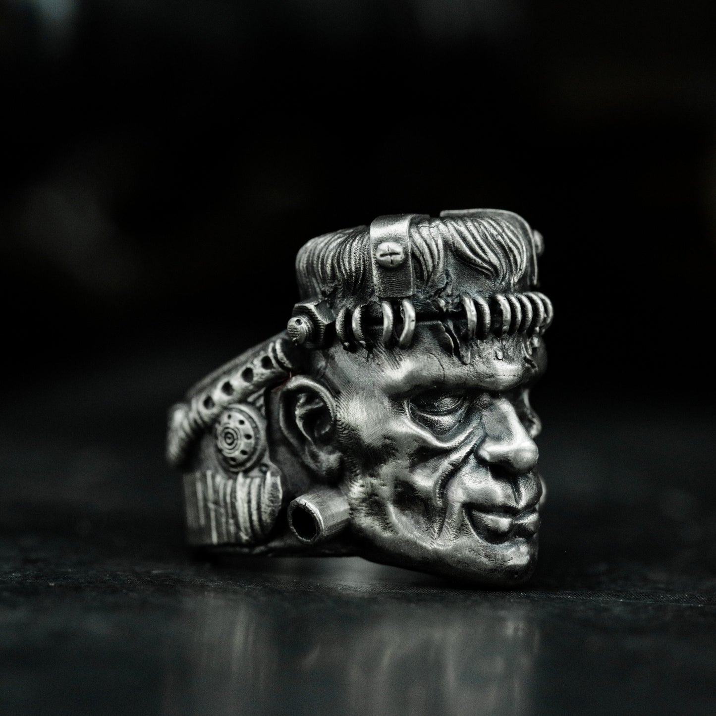 Frankenstein Ring ¨C 925 Silver Handmade