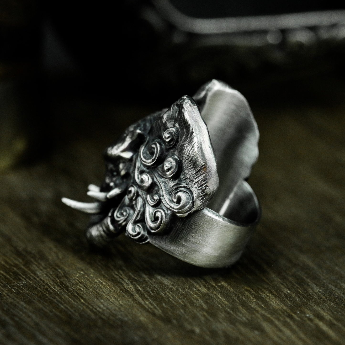 Elephant Demon Ring ¨C 925 Silver Handmade