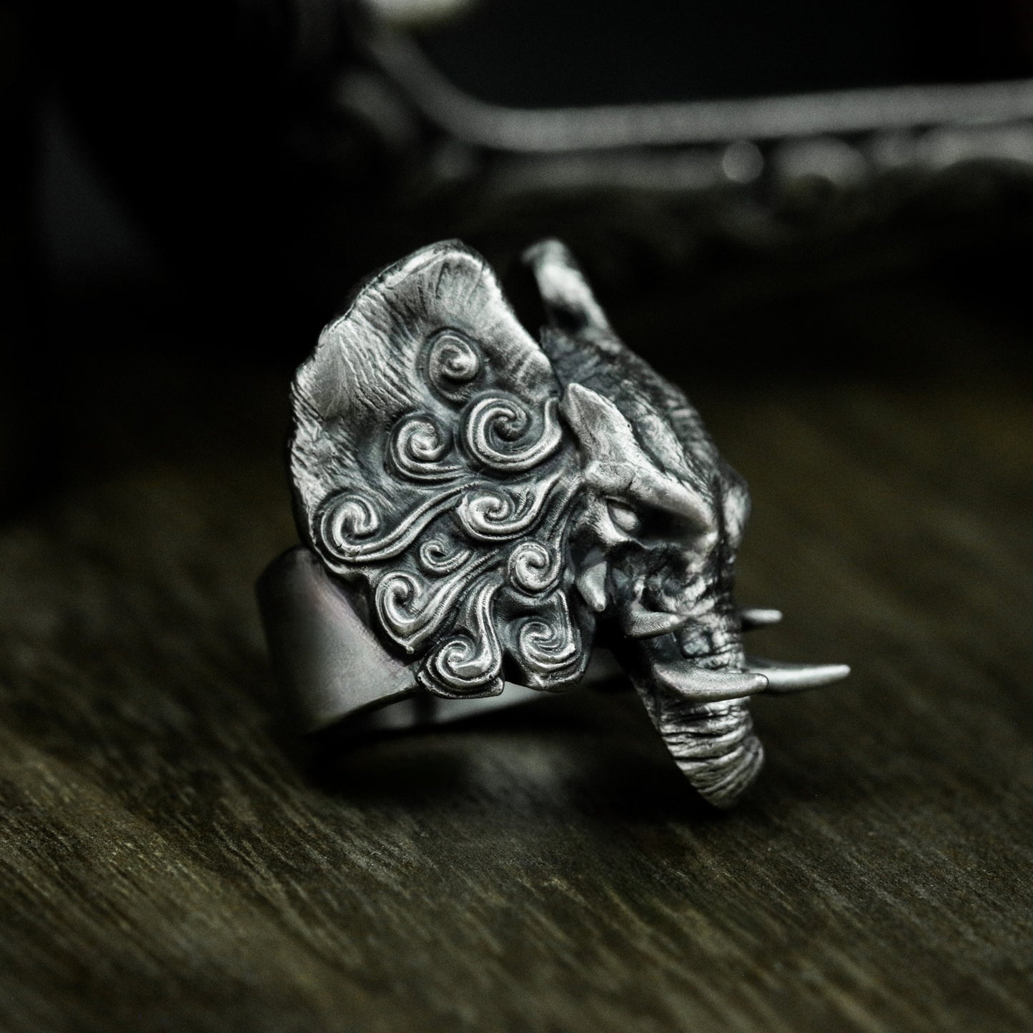 Elephant Demon Ring ¨C 925 Silver Handmade