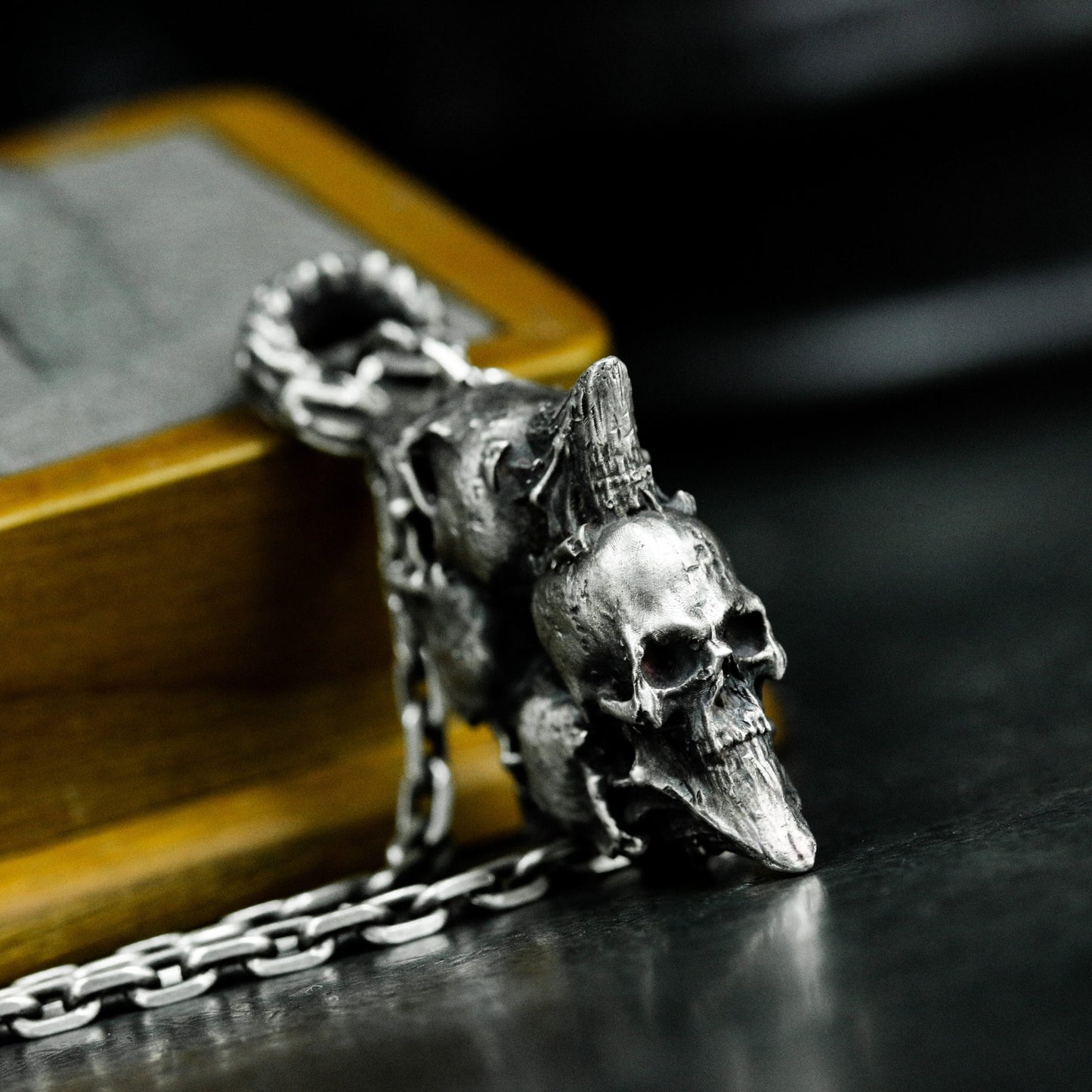Skull Cluster Cross Pendant ¨C 925 Sterling Silver Handmade