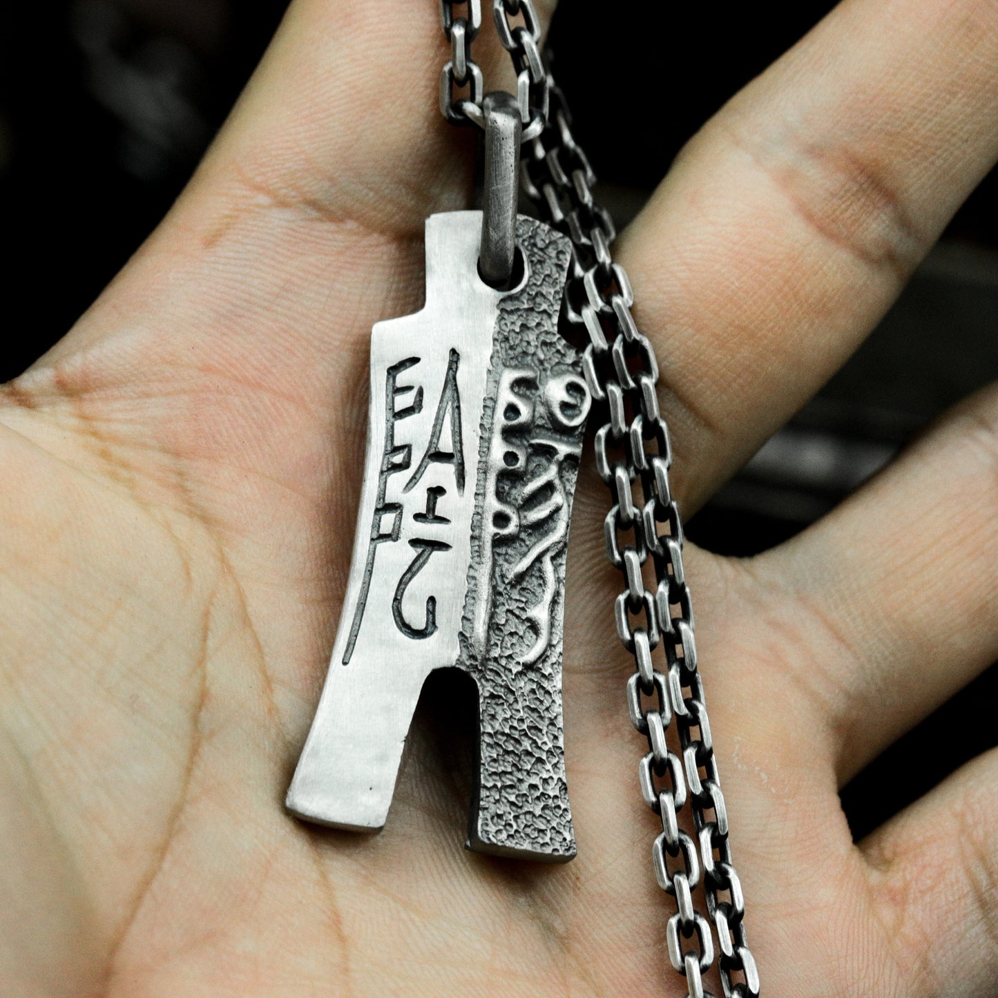 Warring States Coin Pendant - 925 Silver Handmade