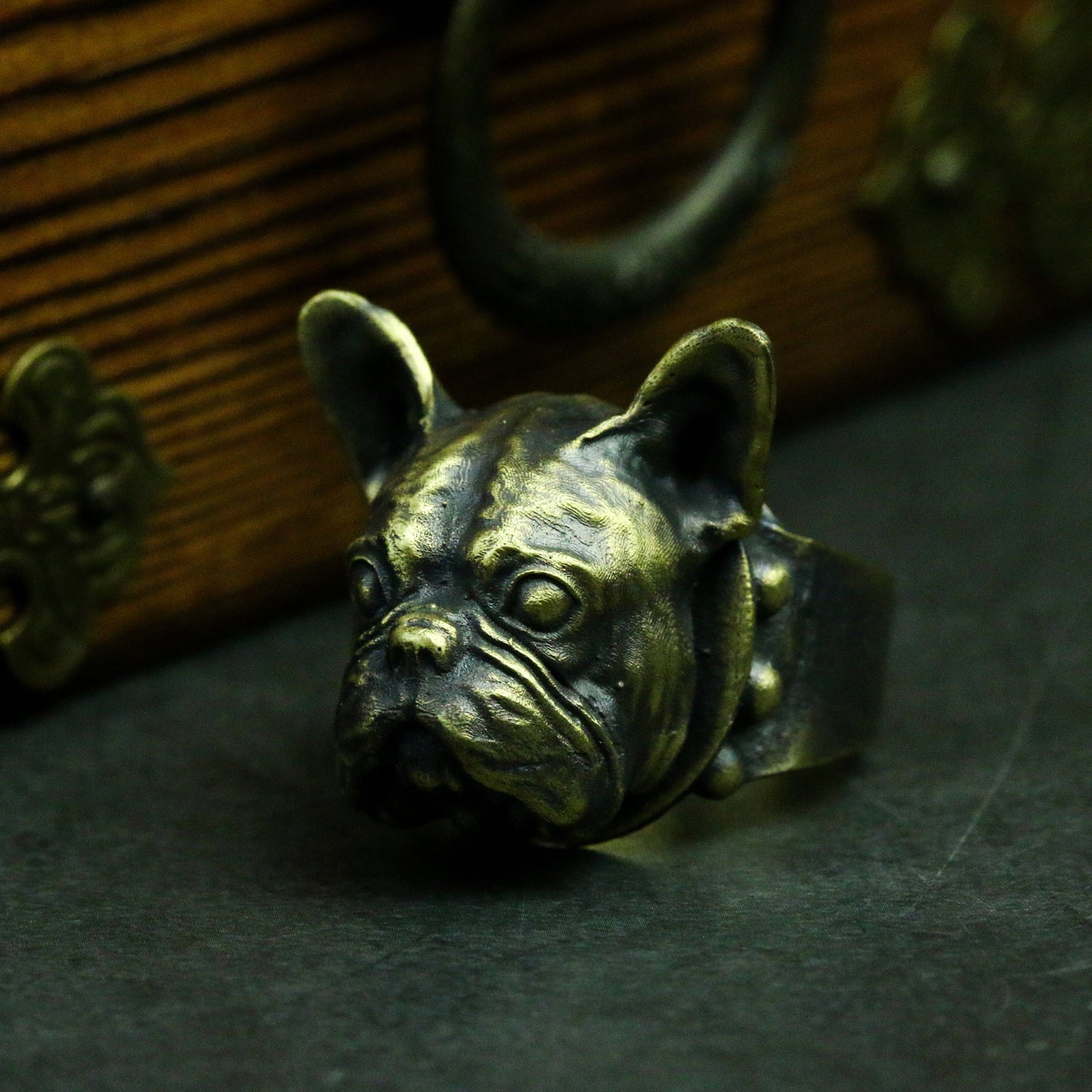 French Bulldog Ring - 925 Silver Handmade Loyal Companion