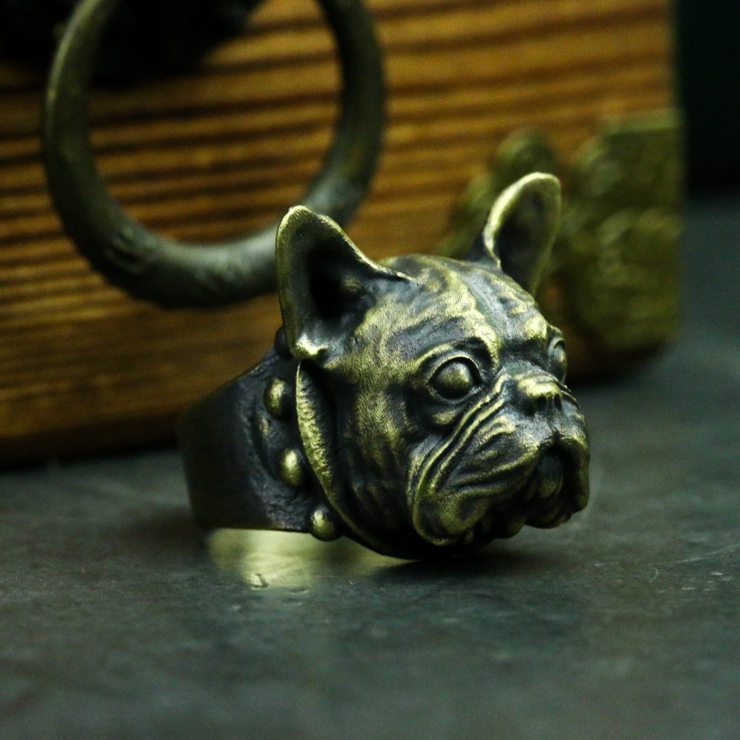 French Bulldog Ring - 925 Silver Handmade Loyal Companion
