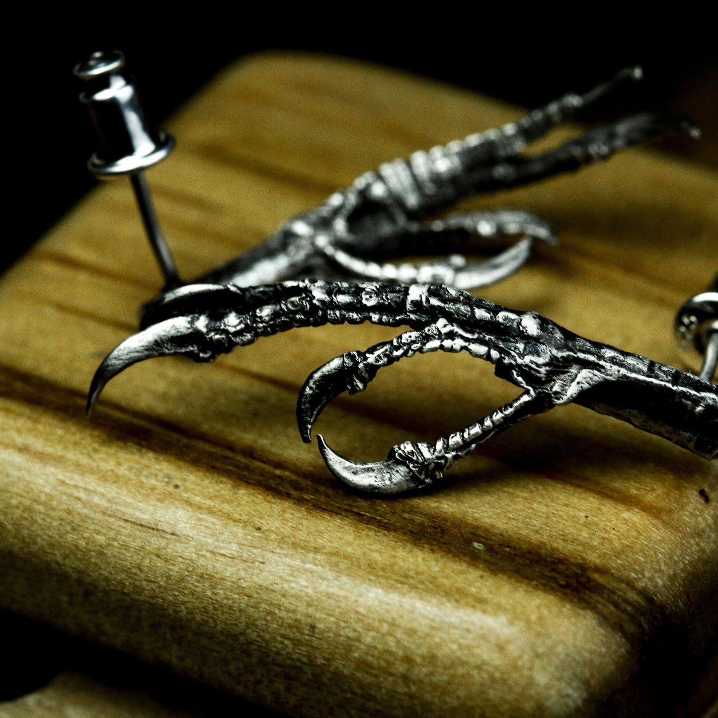 Raptor Claw Earrings ¨C 925 Sterling Silver Handmade