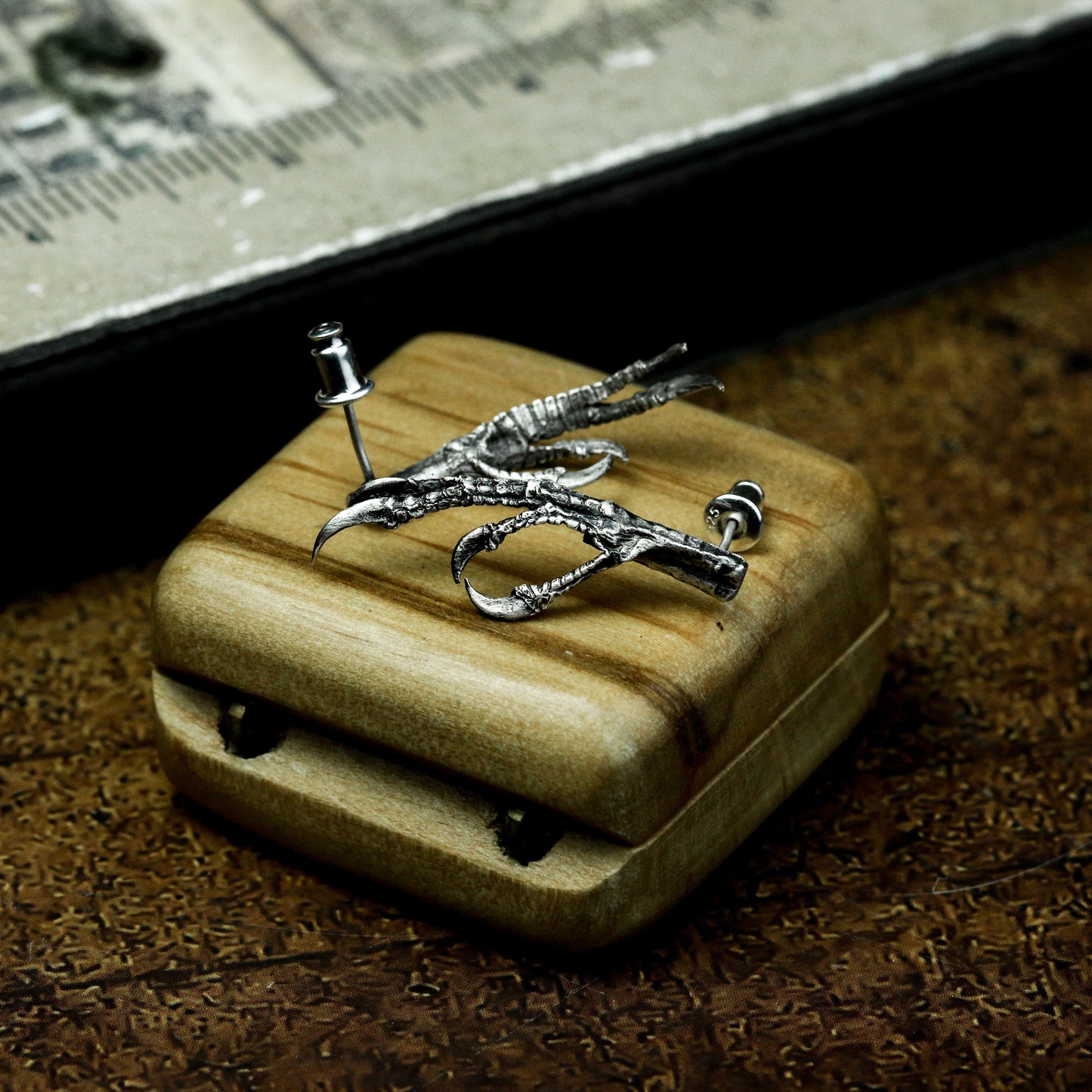 Raptor Claw Earrings ¨C 925 Sterling Silver Handmade