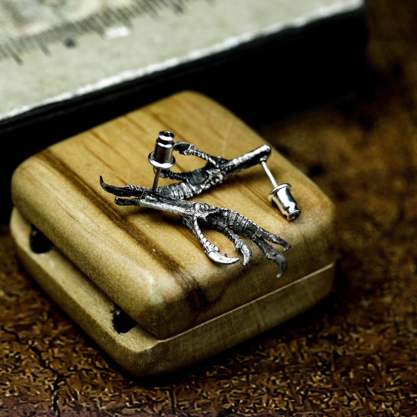 Raptor Claw Earrings ¨C 925 Sterling Silver Handmade