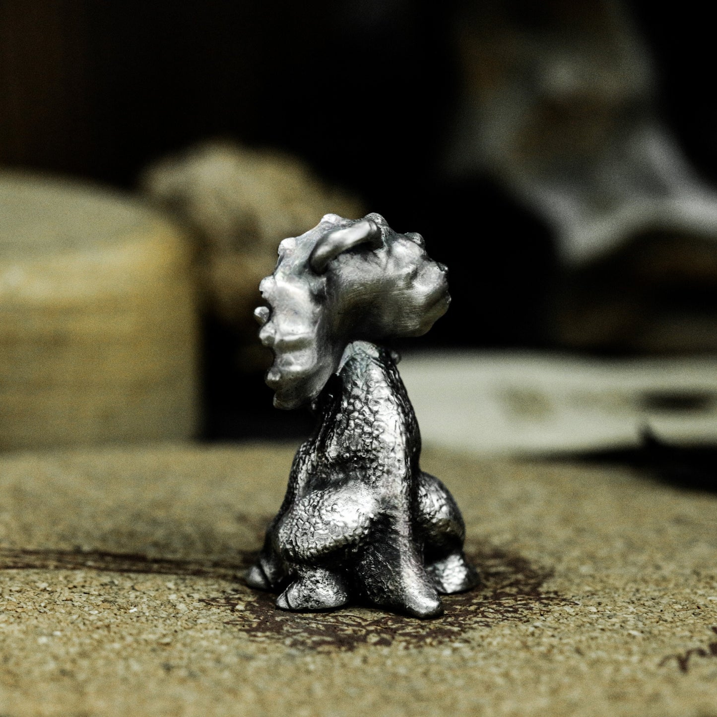 Triceratops Dinosaur Pendant - 925 Silver Handmade