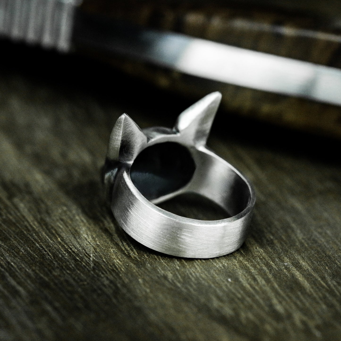 Geometric Fox Ring - 925 Silver Handmade