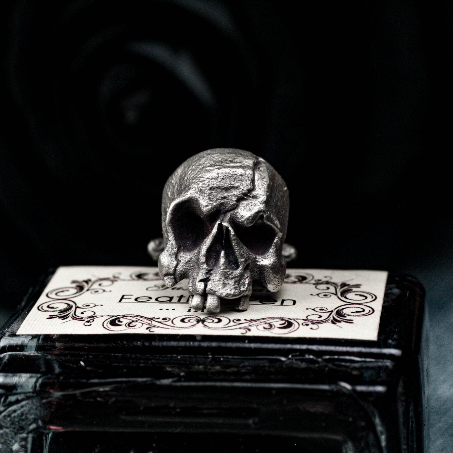 Mutilated Skull Cufflinks - 925 Sterling Silver Handmade