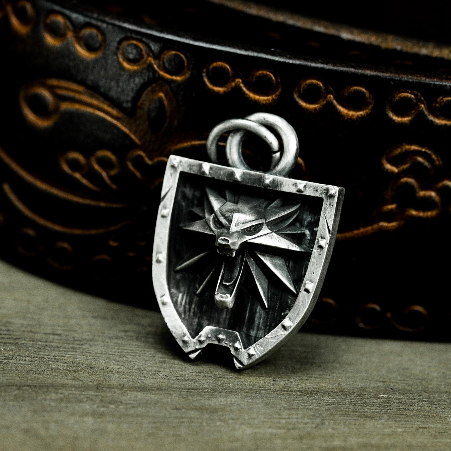 Wolf Tag Pendant - 925 Silver Handmade