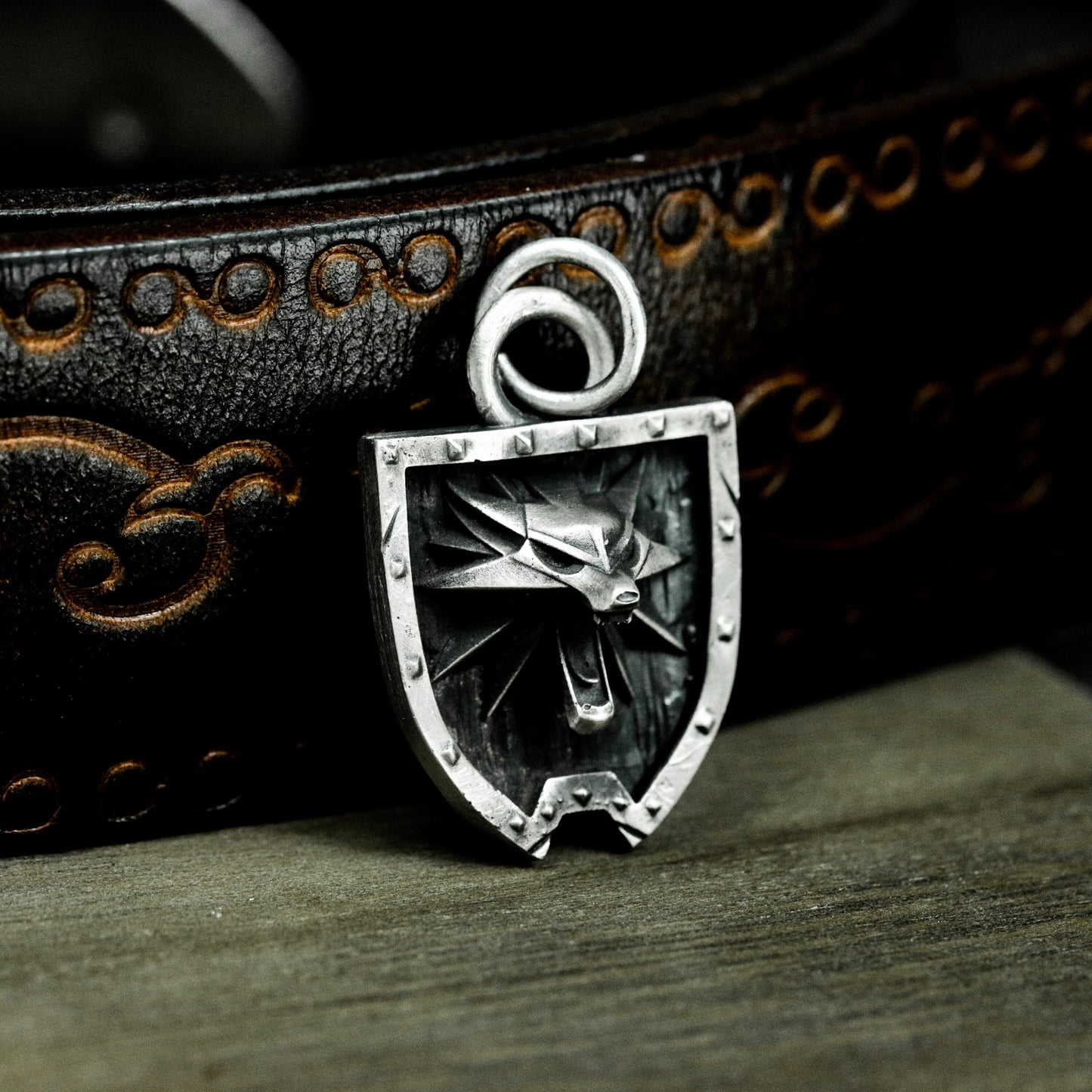 Wolf Tag Pendant - 925 Silver Handmade