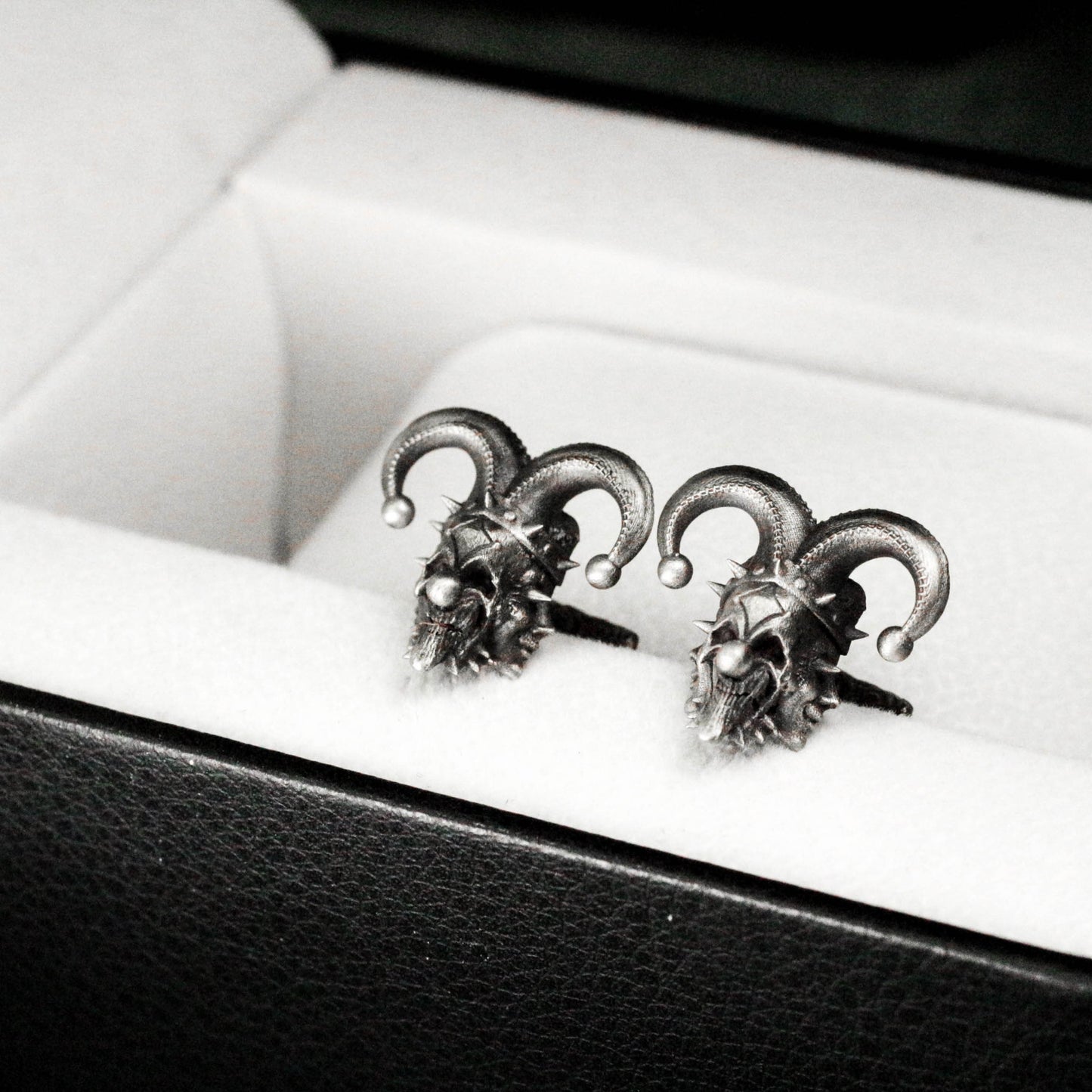 Clown Muppet Doll Cufflinks, Wedding Gift - 925 Sterling Silver Handmade