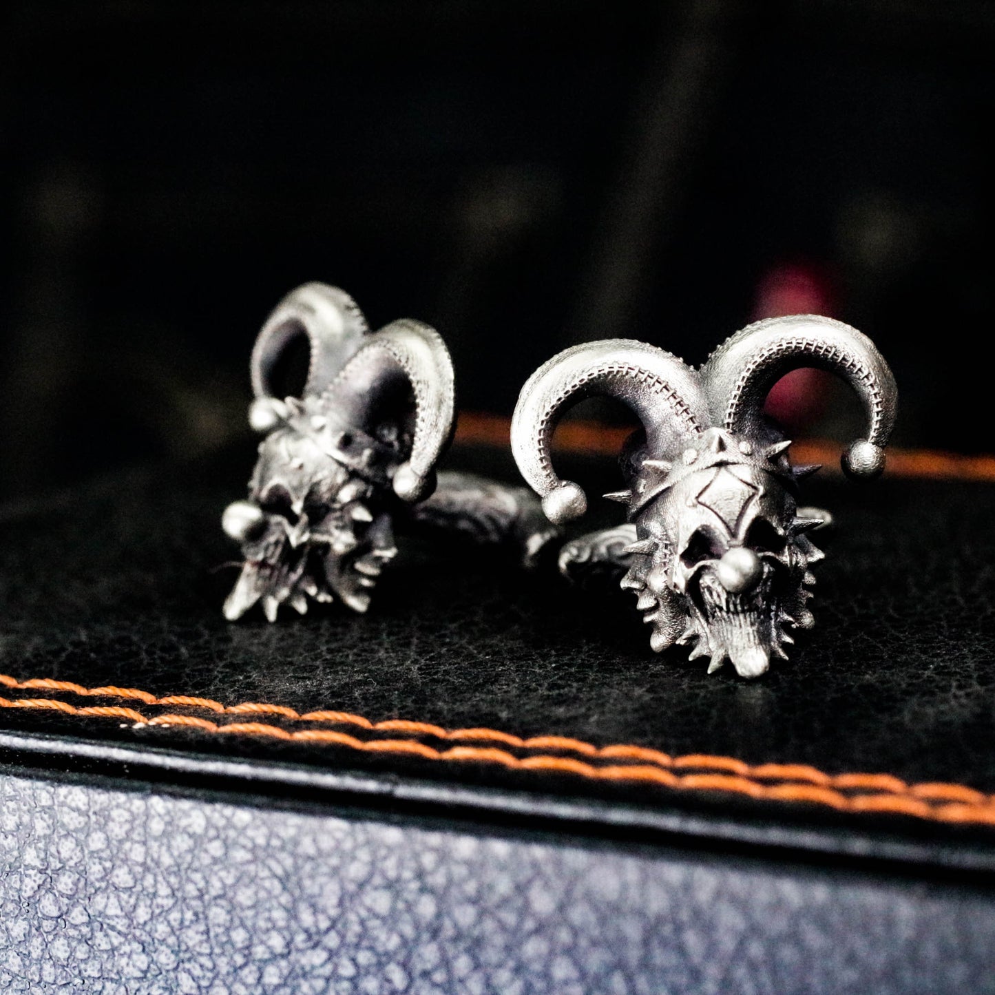 Clown Muppet Doll Cufflinks, Wedding Gift - 925 Sterling Silver Handmade