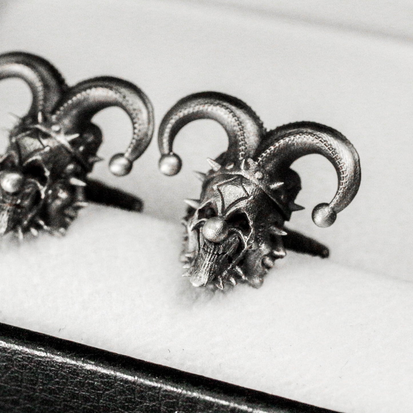 Clown Muppet Doll Cufflinks, Wedding Gift - 925 Sterling Silver Handmade