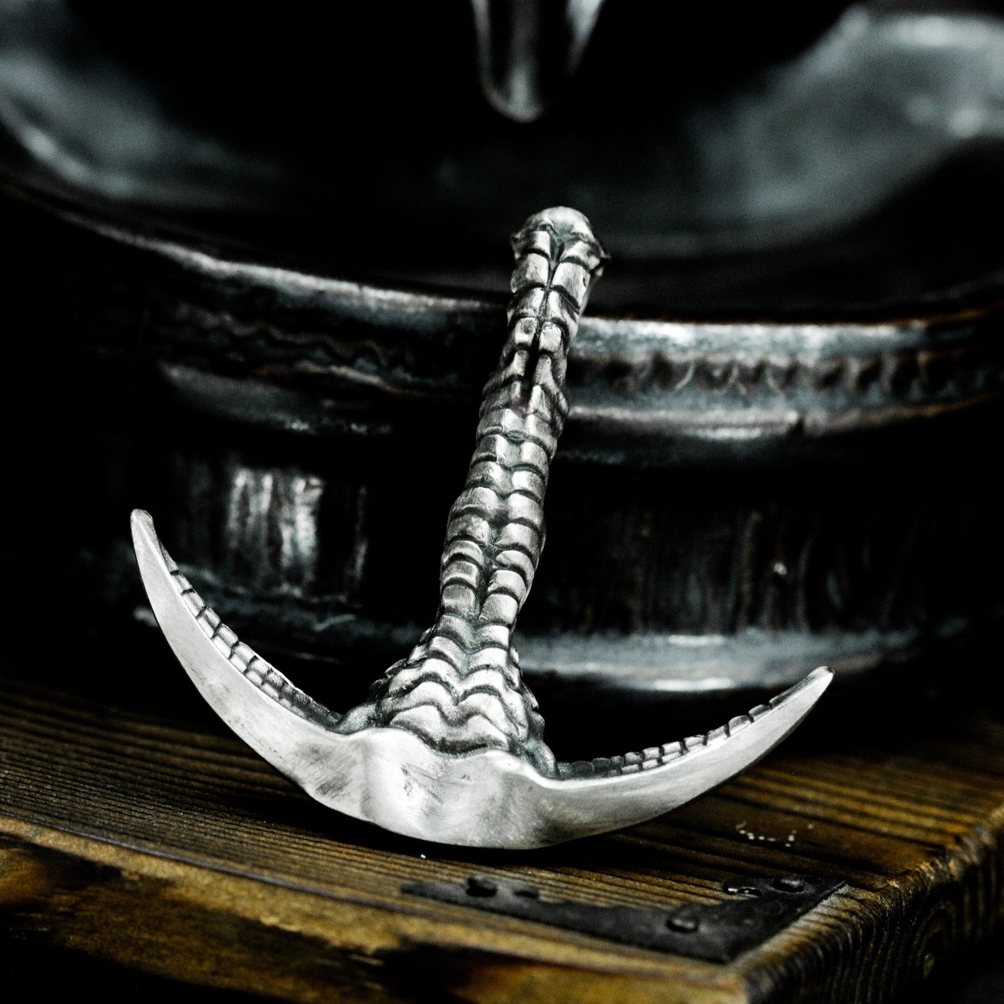 Bone Scythe Pendant ¨C 925 Silver Handmade