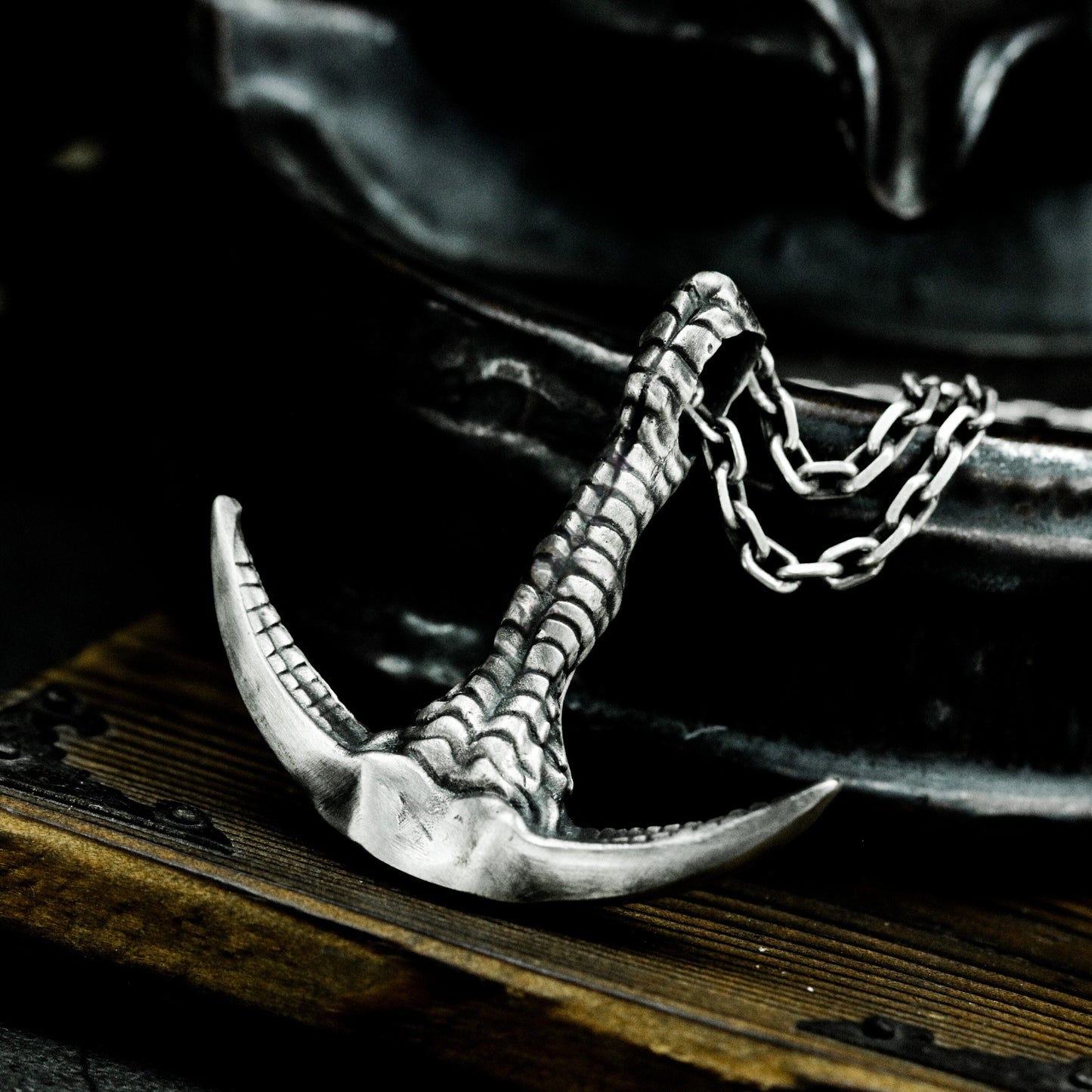 Bone Scythe Pendant ¨C 925 Silver Handmade