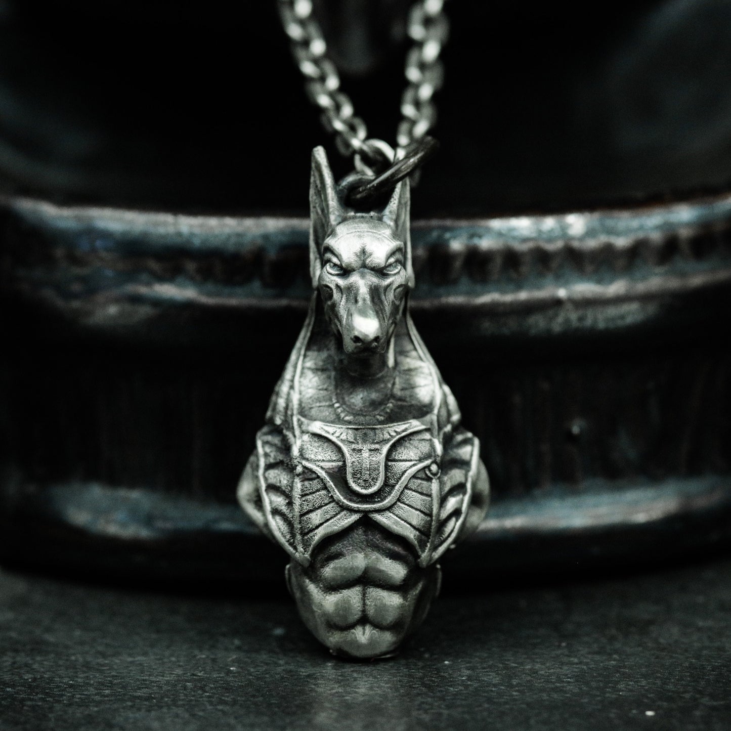 Anubis Pendant ¨C 925 Sterling Silver Handmade