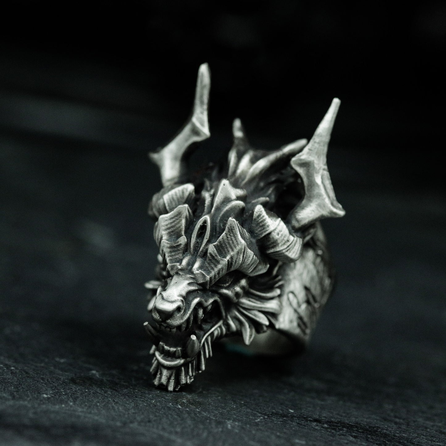 Mythical Dragon Claw Ring - 925 Silver Handmade Fantasy Design