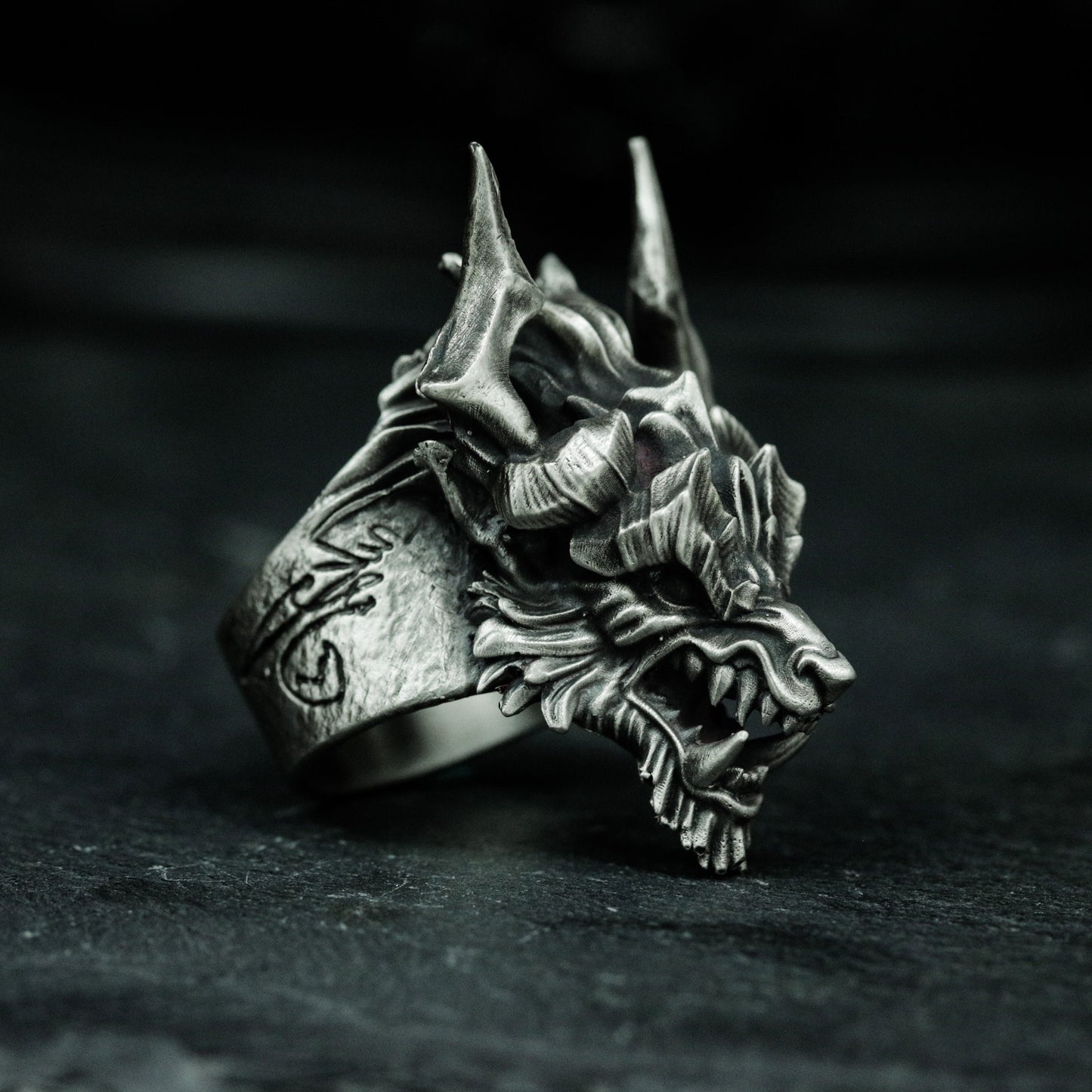 Mythical Dragon Claw Ring - 925 Silver Handmade Fantasy Design