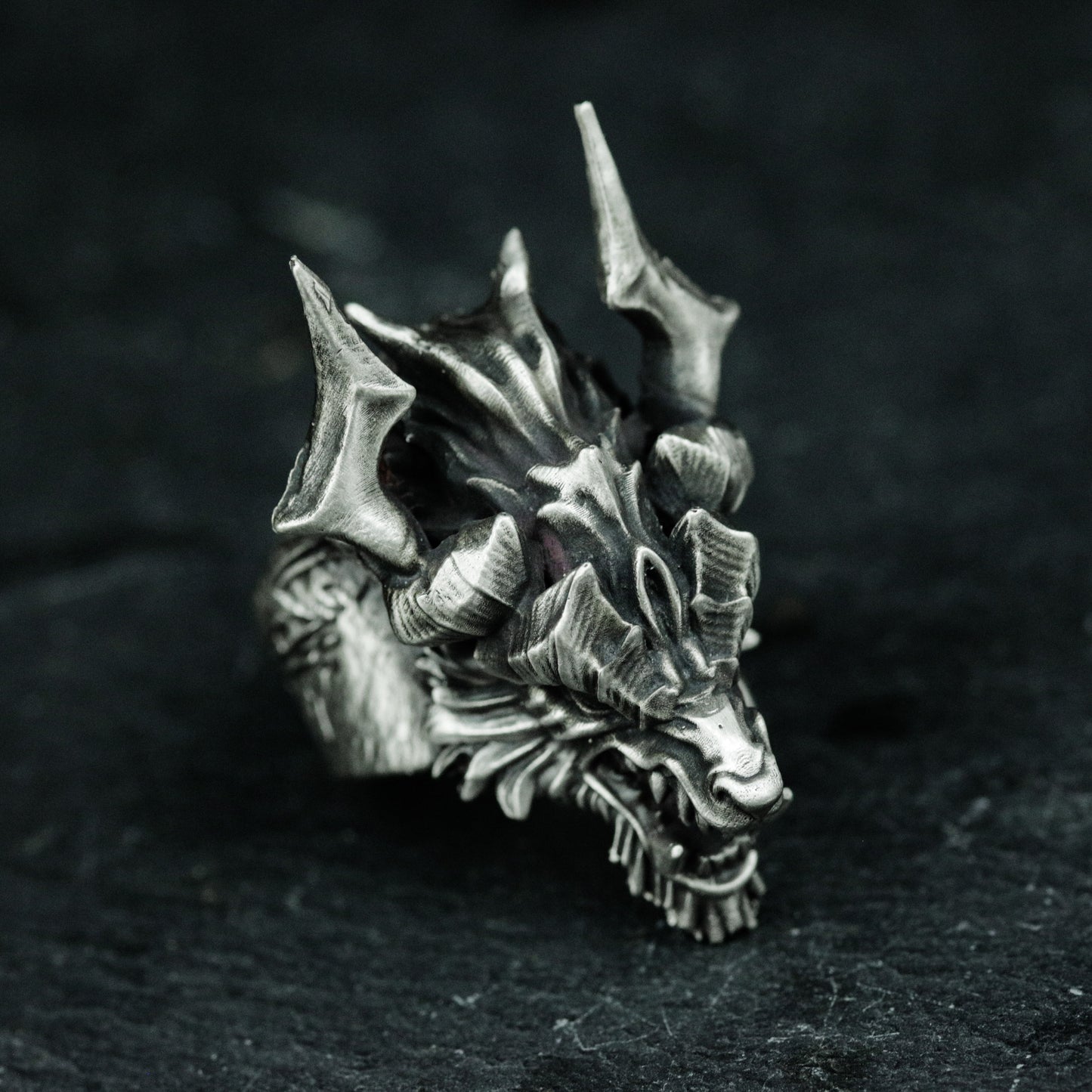 Mythical Dragon Claw Ring - 925 Silver Handmade Fantasy Design