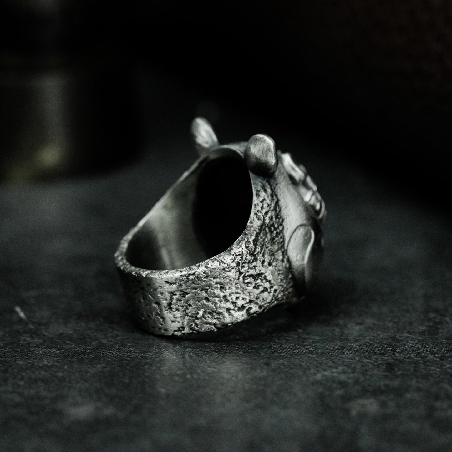 Lucky Pig Ring with Floral Patterns ¨C 925 Sterling Silver Handmade