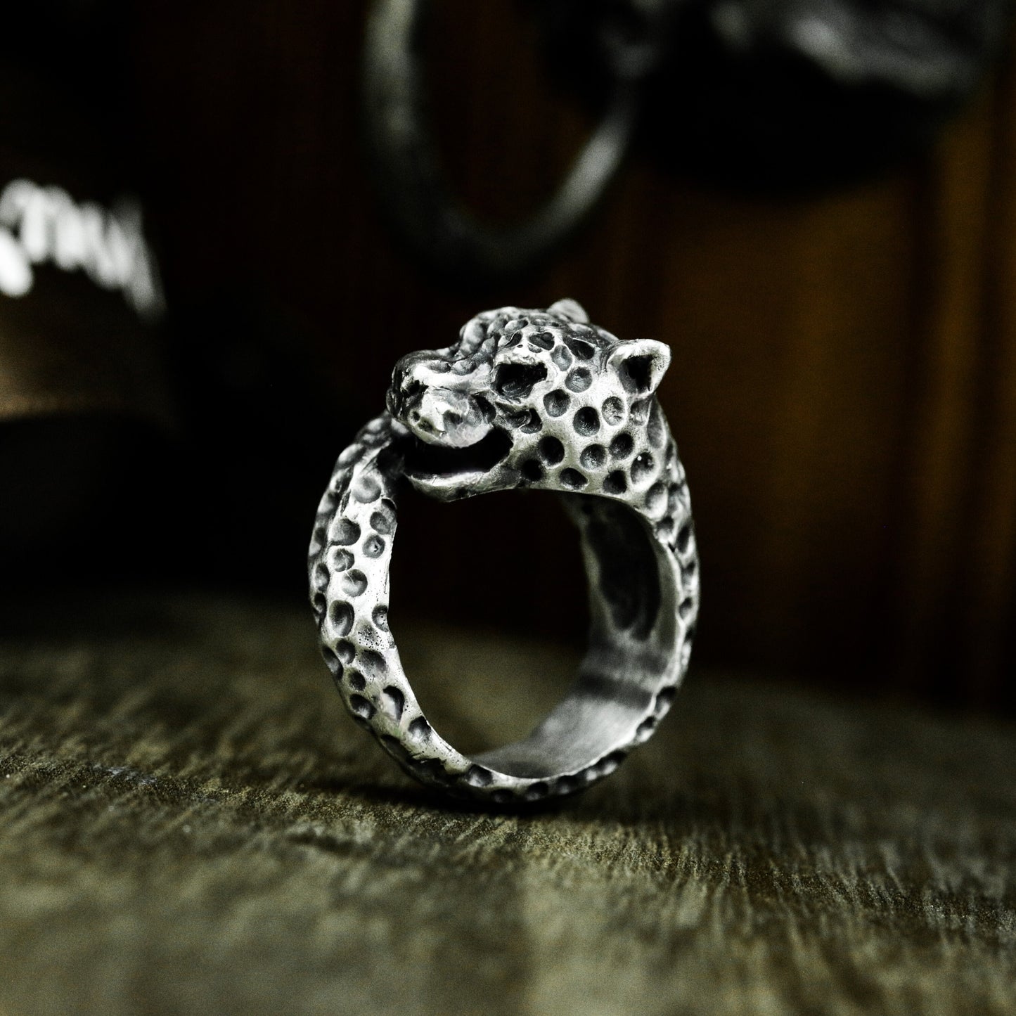 Leopard Wrap Ring ¨C 925 Sterling Silver Handmade