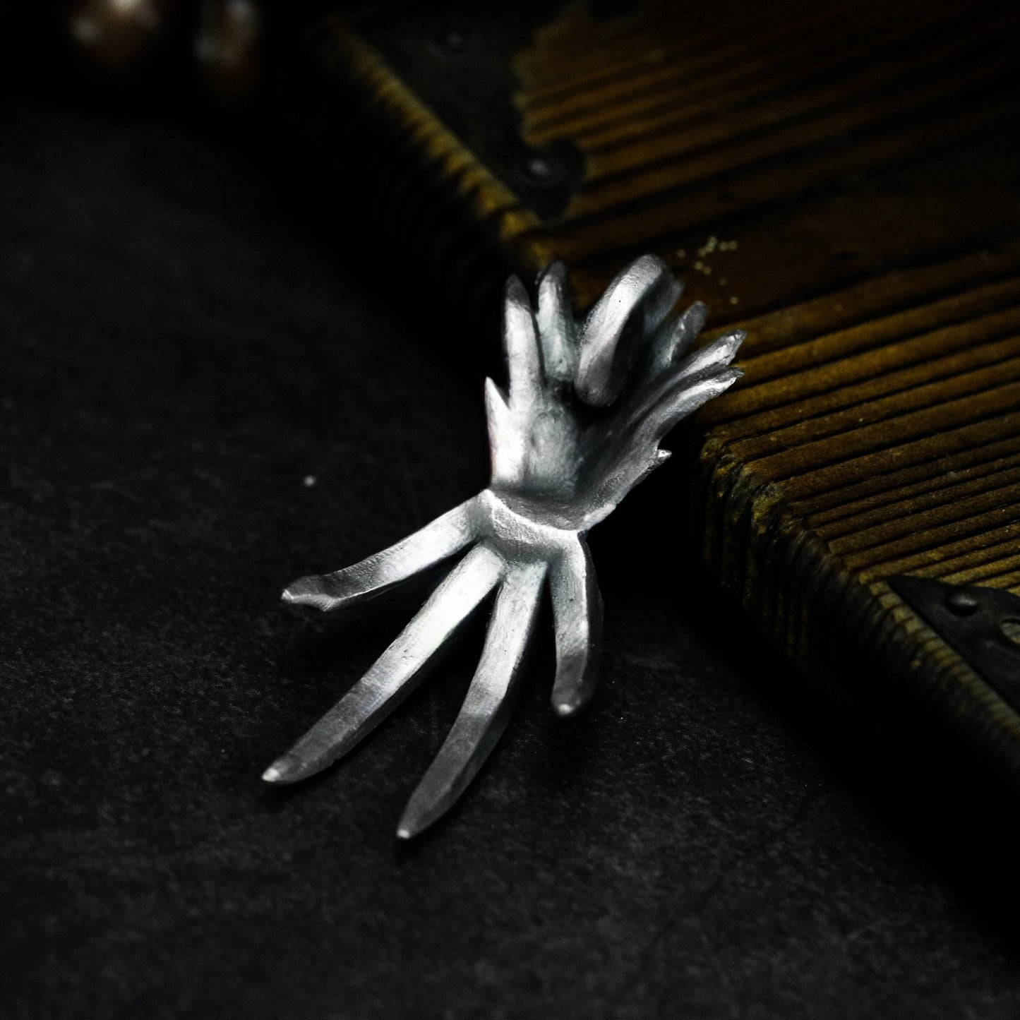 Bird Skull & Claw Pendant - 925 Silver Handmade Tribal Totem